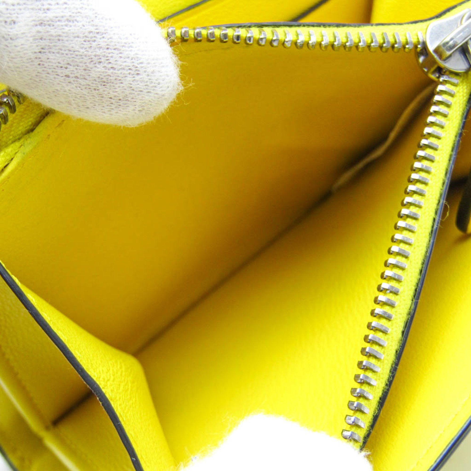 Bottega Veneta Intrecciato Yellow Leather Wallet (Pre-Owned) Size ONE SIZE - 4 Thumbnail
