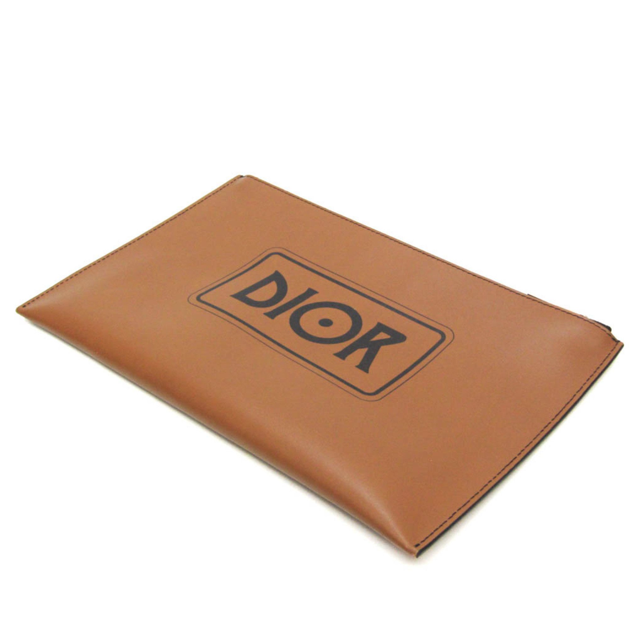 Dior Brown Leather Clutch Bag (Pre-Owned) Size ONE SIZE - 2 Thumbnail