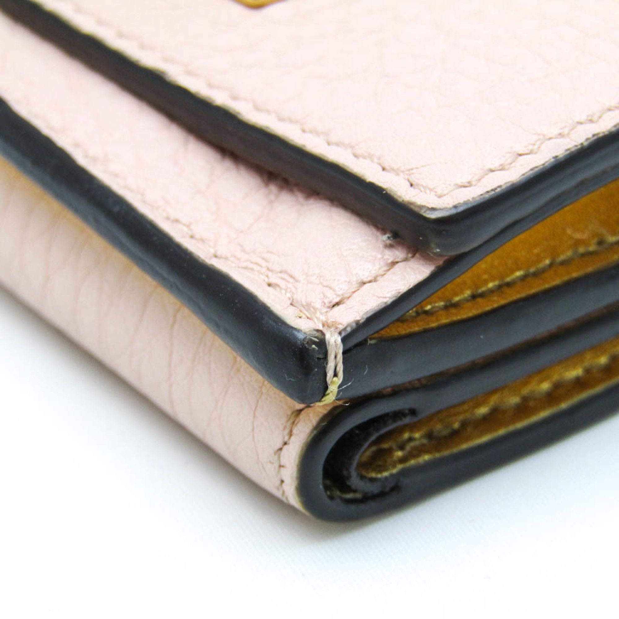 Fendi Peekaboo Pink Leather Wallet (Pre-Owned) Size ONE SIZE - 11 Thumbnail