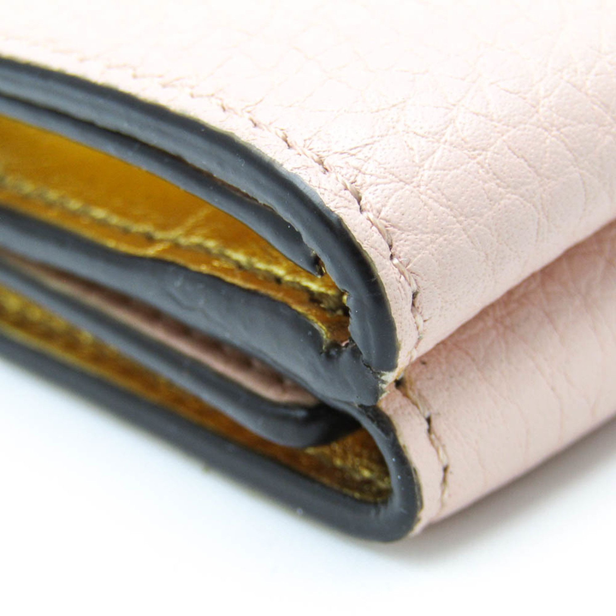 Fendi Peekaboo Pink Leather Wallet (Pre-Owned) Size ONE SIZE - 9 Thumbnail