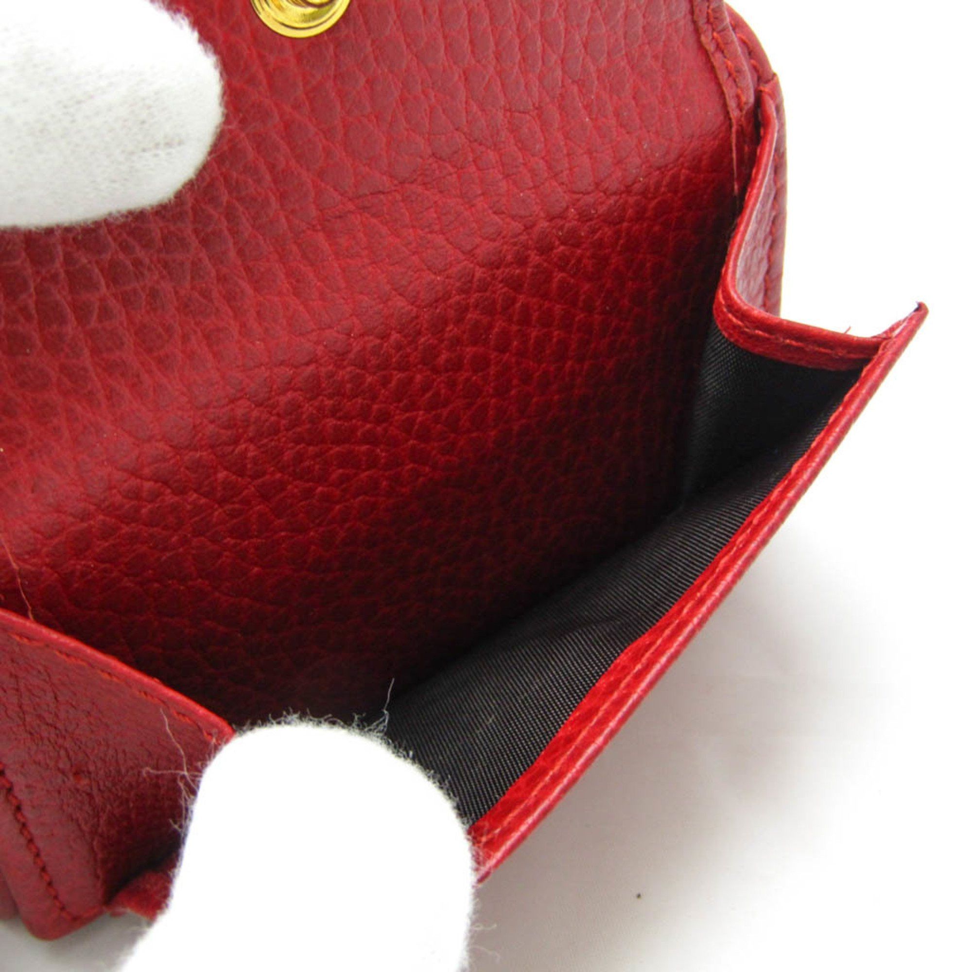 Gucci Marmont Red Leather Wallet (Pre-Owned) Size ONE SIZE - 7 Thumbnail
