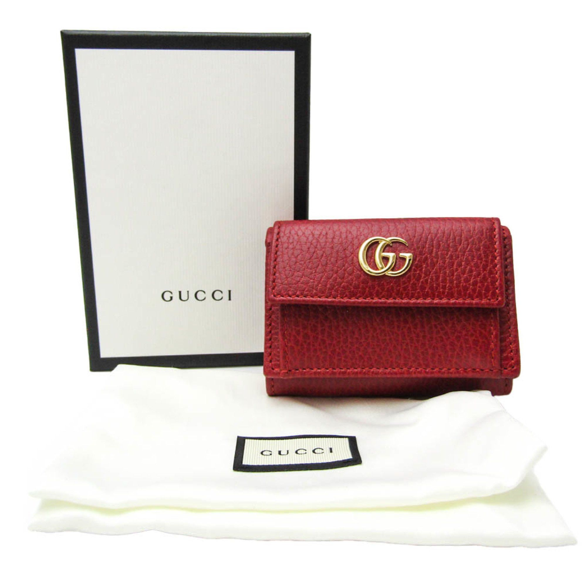 Gucci Marmont Red Leather Wallet (Pre-Owned) Size ONE SIZE - 5 Thumbnail