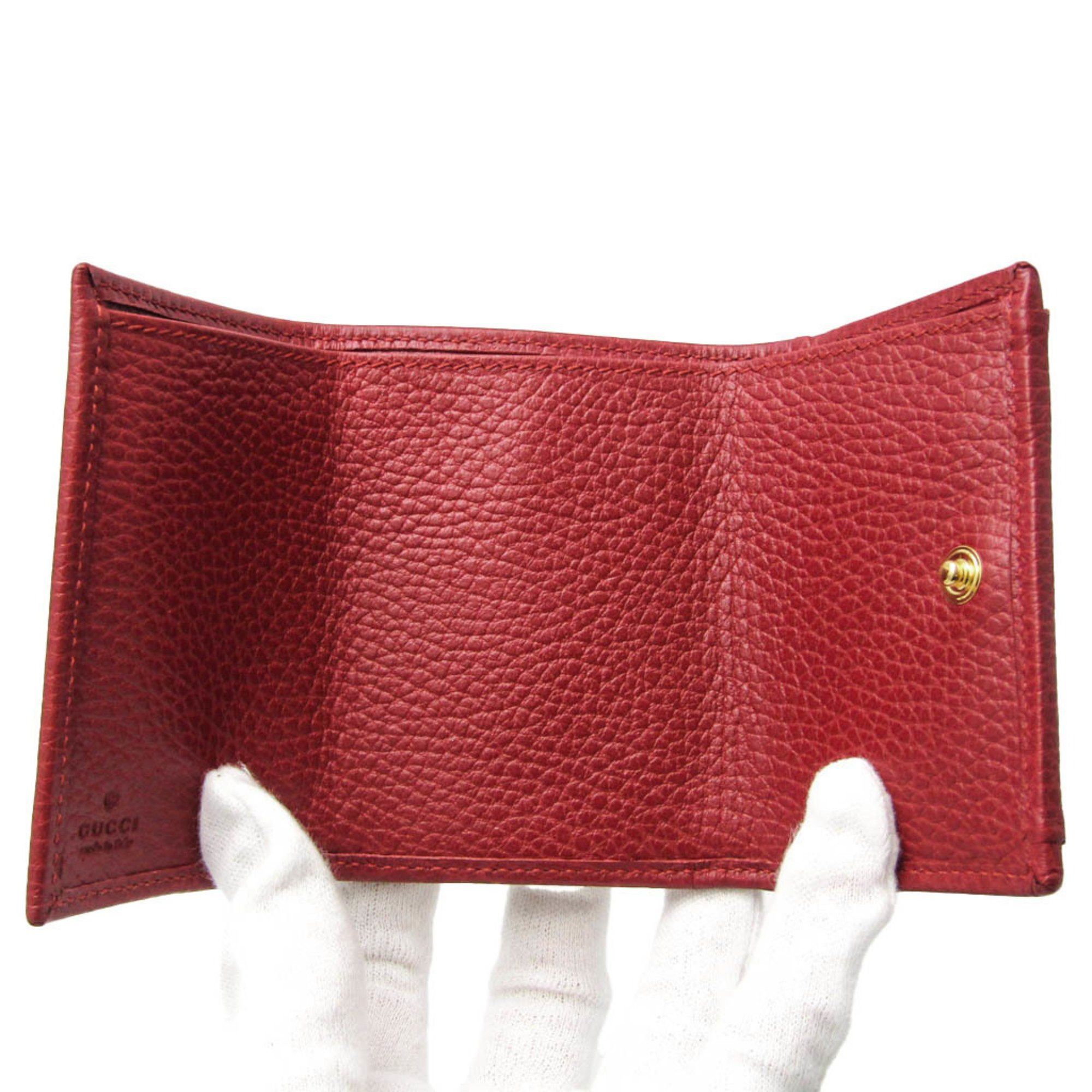 Gucci Marmont Red Leather Wallet (Pre-Owned) Size ONE SIZE - 3 Thumbnail