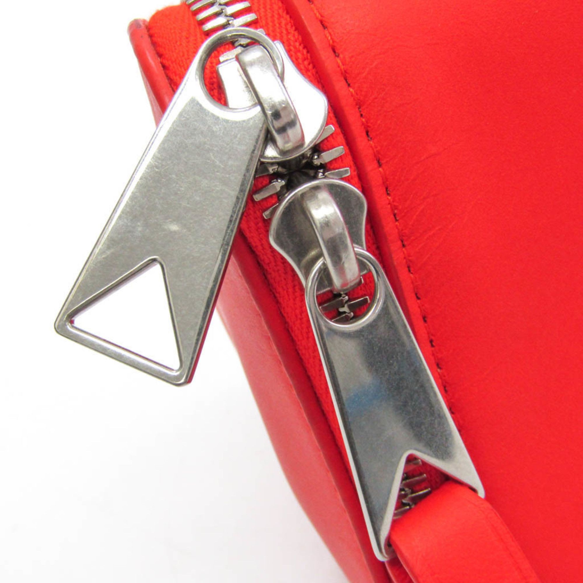 Bottega Veneta Organizer Red Leather Clutch Bag (Pre-Owned) Size ONE SIZE - 7 Thumbnail