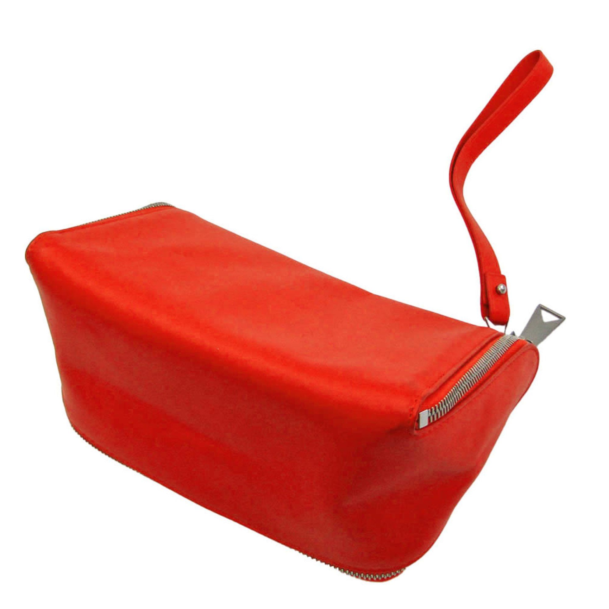 Bottega Veneta Organizer Red Leather Clutch Bag (Pre-Owned) Size ONE SIZE - 2 Thumbnail
