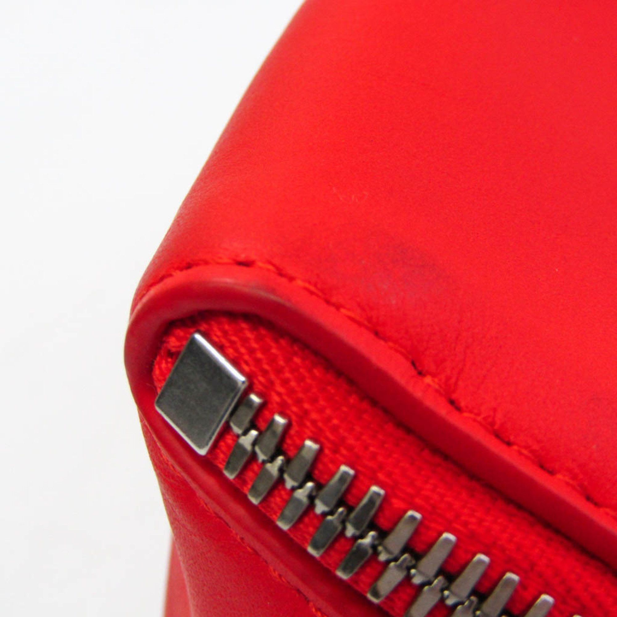 Bottega Veneta Organizer Red Leather Clutch Bag (Pre-Owned) Size ONE SIZE - 12 Thumbnail