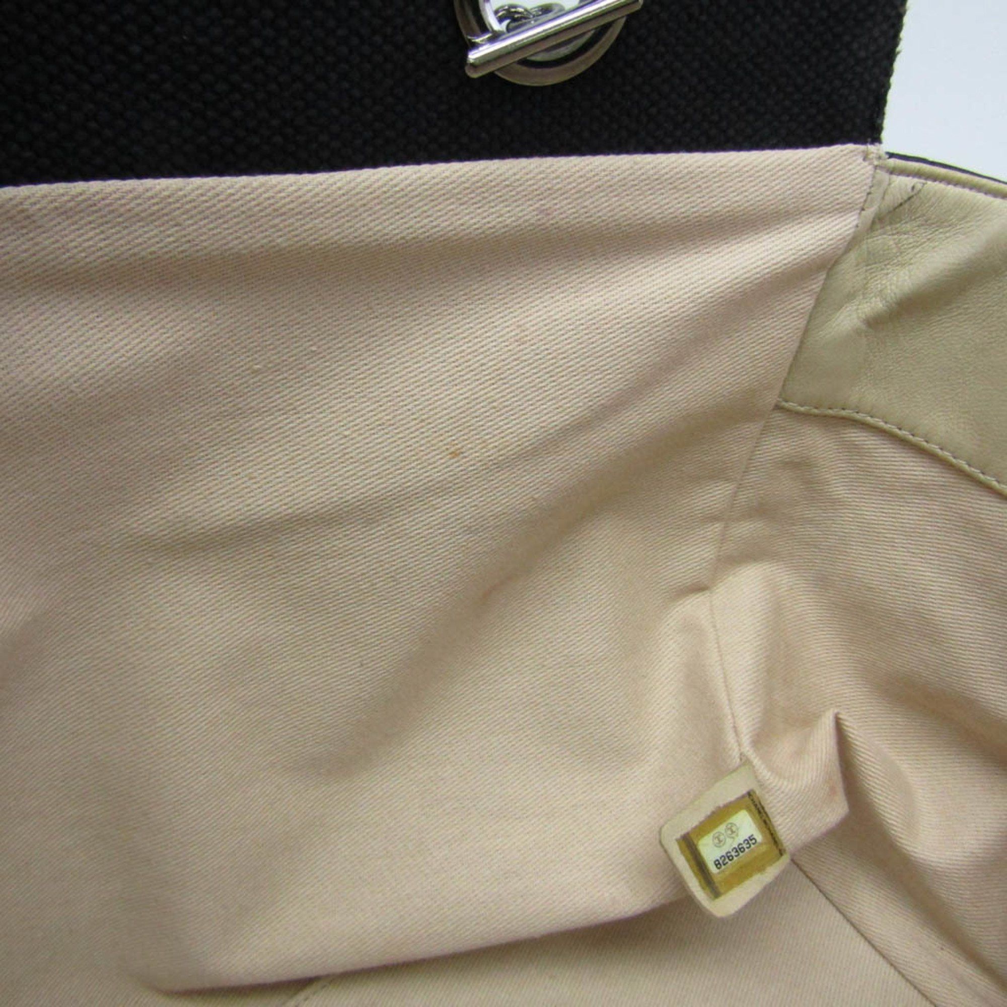 Chanel Chocolate Bar Black Canvas Tote Bag (Pre-Owned) Size ONE SIZE - 8 Thumbnail