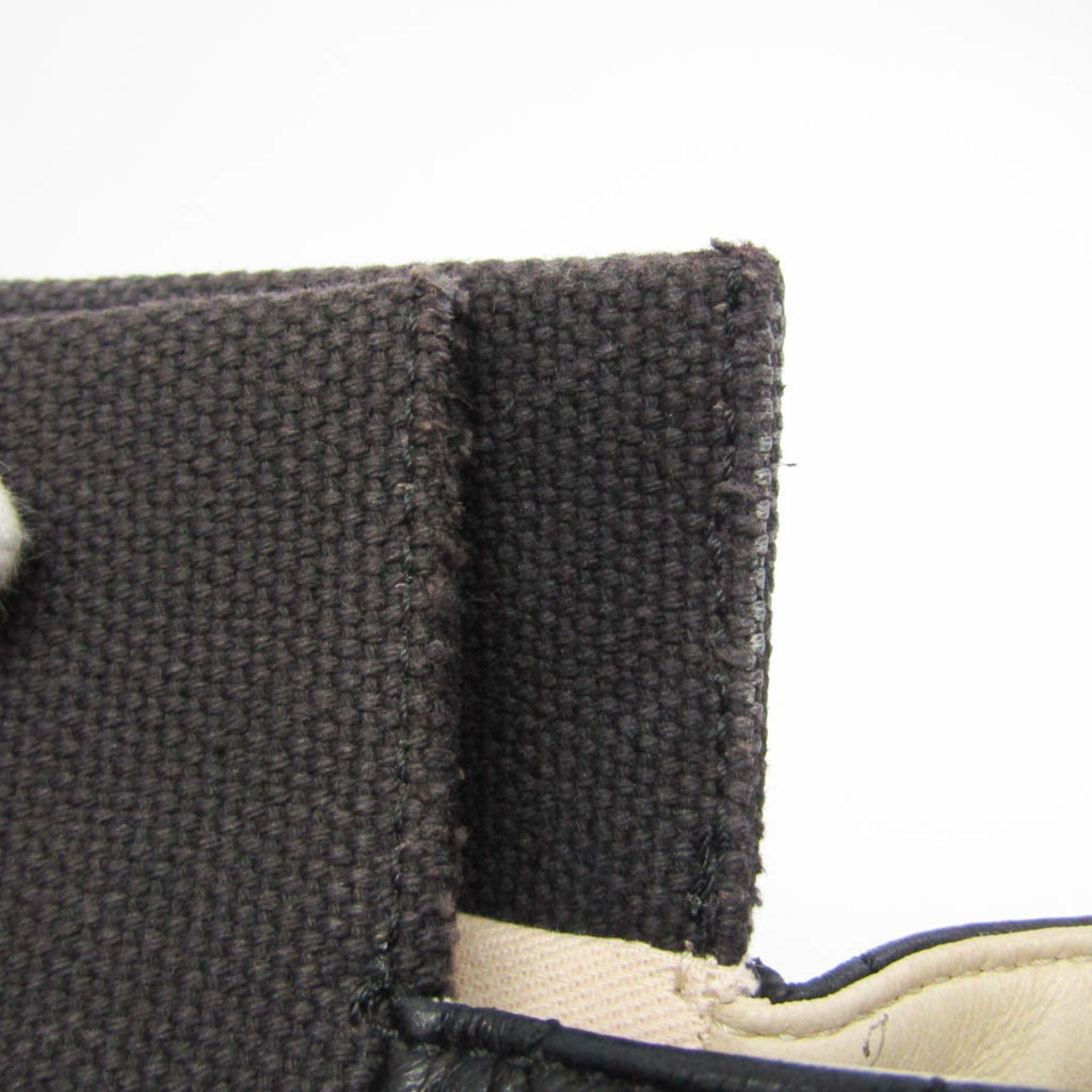 Chanel Chocolate Bar Black Canvas Tote Bag (Pre-Owned) Size ONE SIZE - 10 Thumbnail