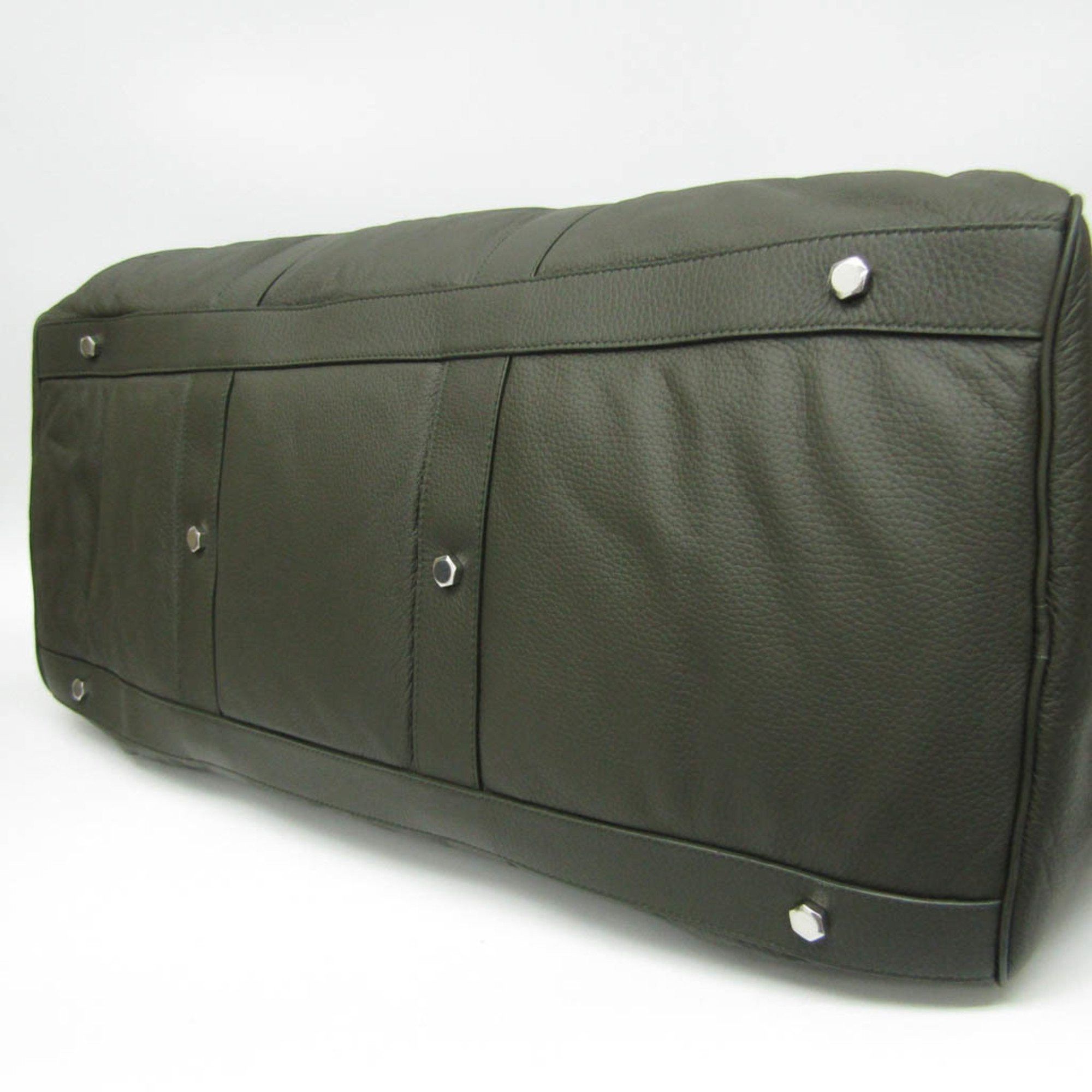 Bottega Veneta -- Khaki Leather Travel Bag (Pre-Owned) Size ONE SIZE - 3 Thumbnail