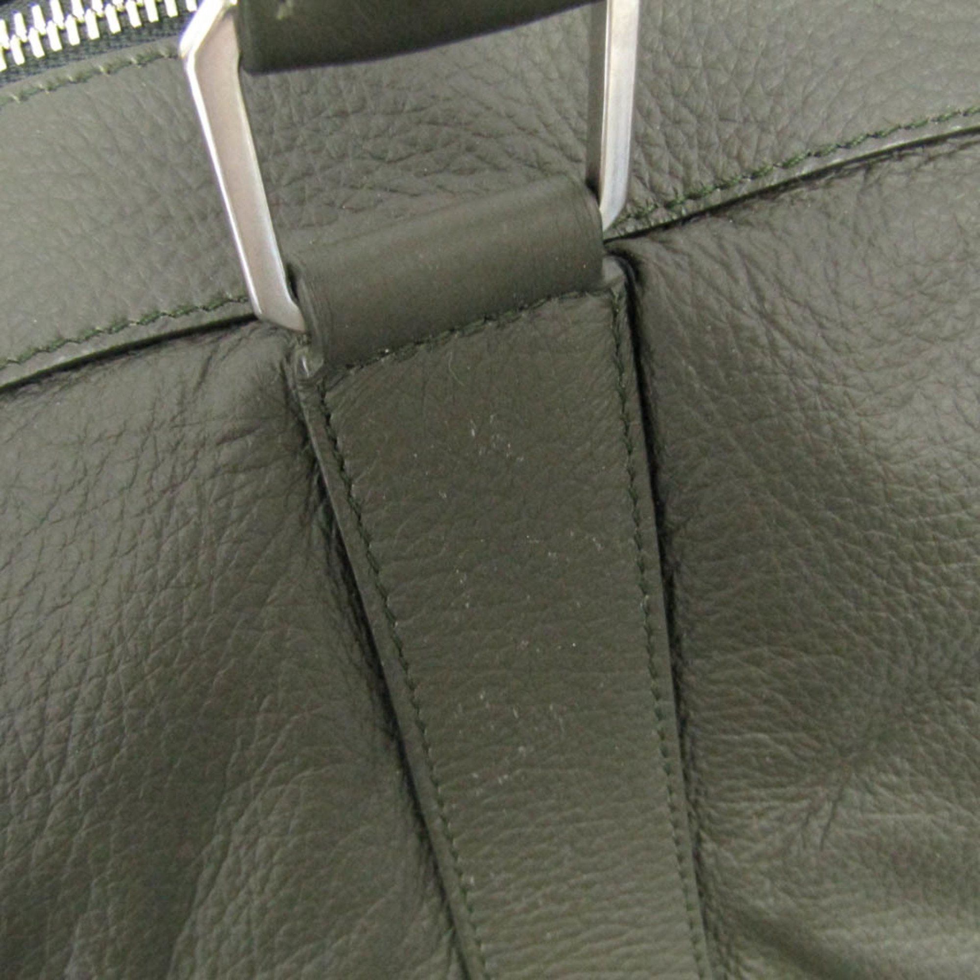 Bottega Veneta -- Khaki Leather Travel Bag (Pre-Owned) Size ONE SIZE - 10 Thumbnail
