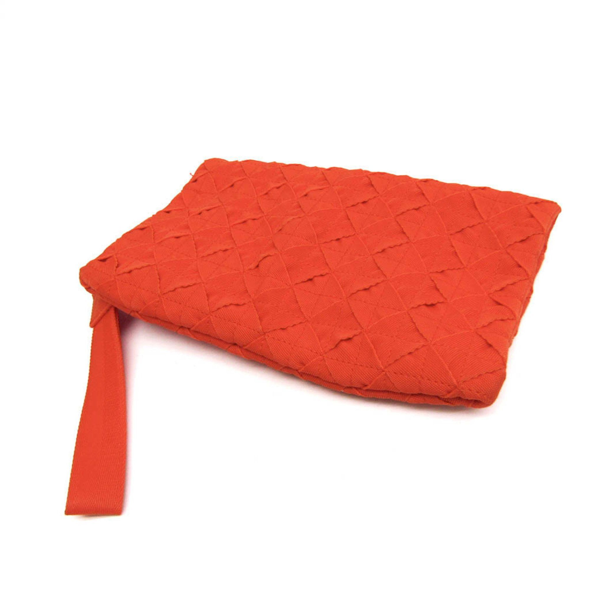 Bottega Veneta Orange Leather Clutch Bag (Pre-Owned) Size ONE SIZE - 2 Thumbnail
