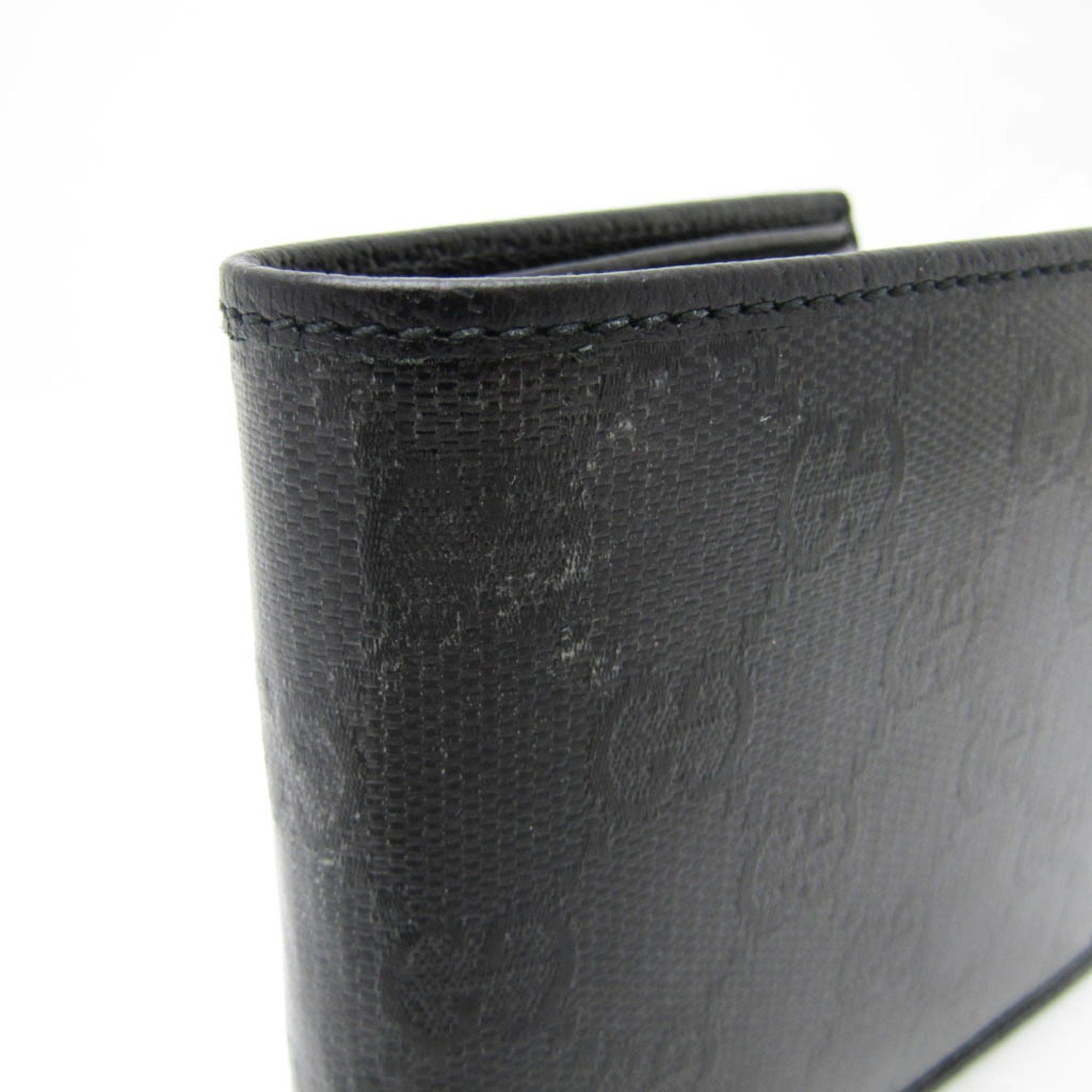 Gucci Imprime Black Leather Wallet (Pre-Owned) Size ONE SIZE - 7 Thumbnail