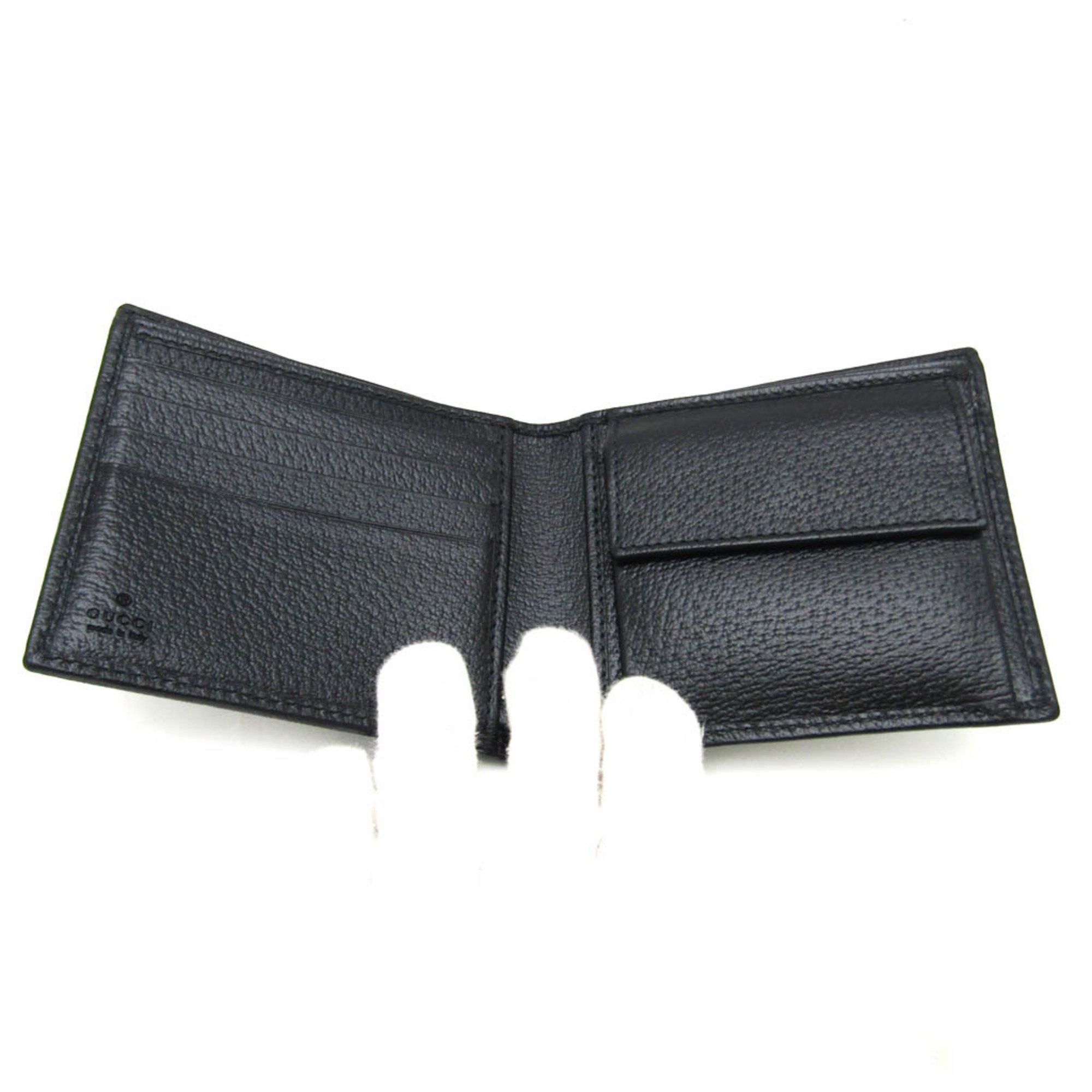 Gucci Imprime Black Leather Wallet (Pre-Owned) Size ONE SIZE - 3 Thumbnail