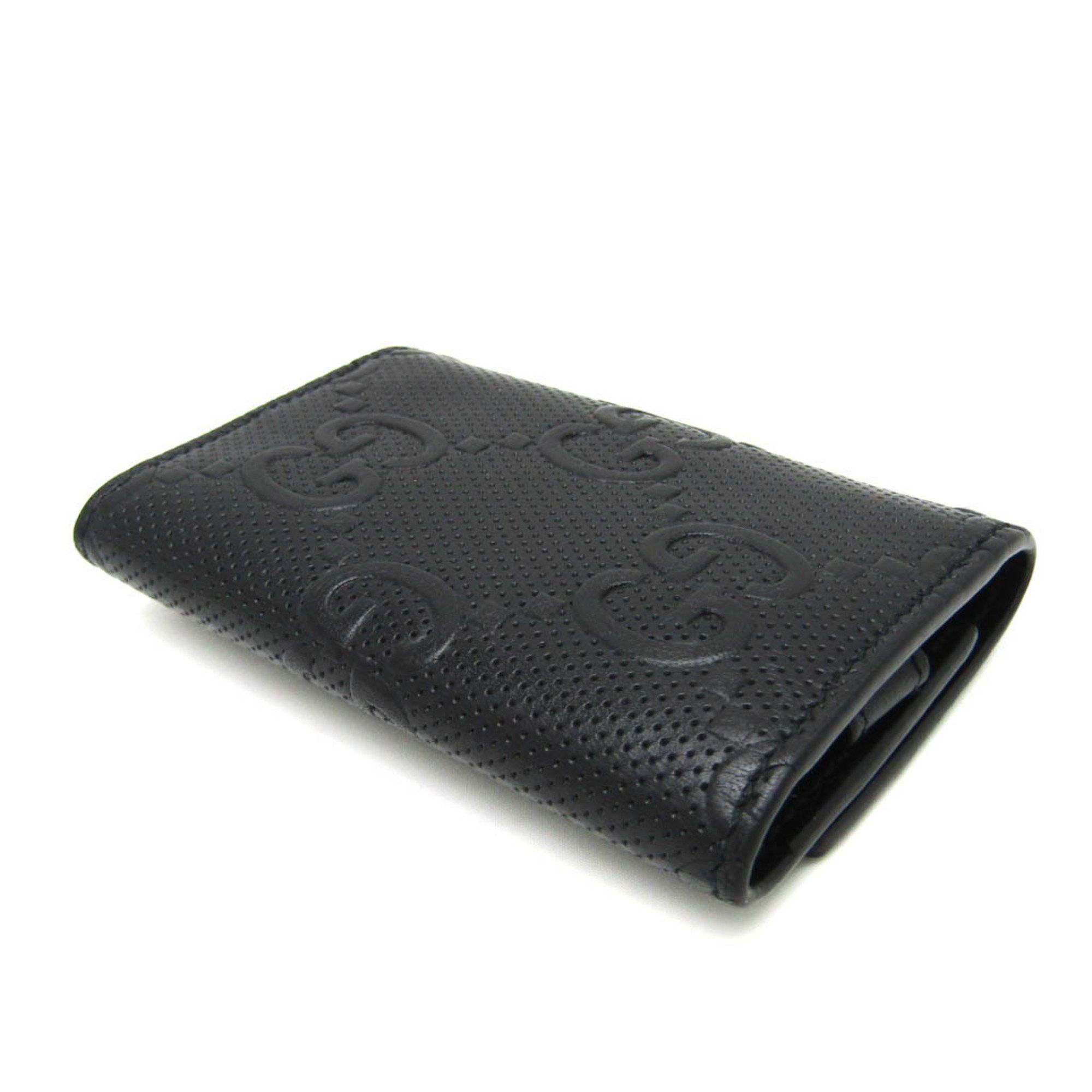 Gucci Gg Embossé Black Leather Wallet (Pre-Owned) Size ONE SIZE - 2 Thumbnail