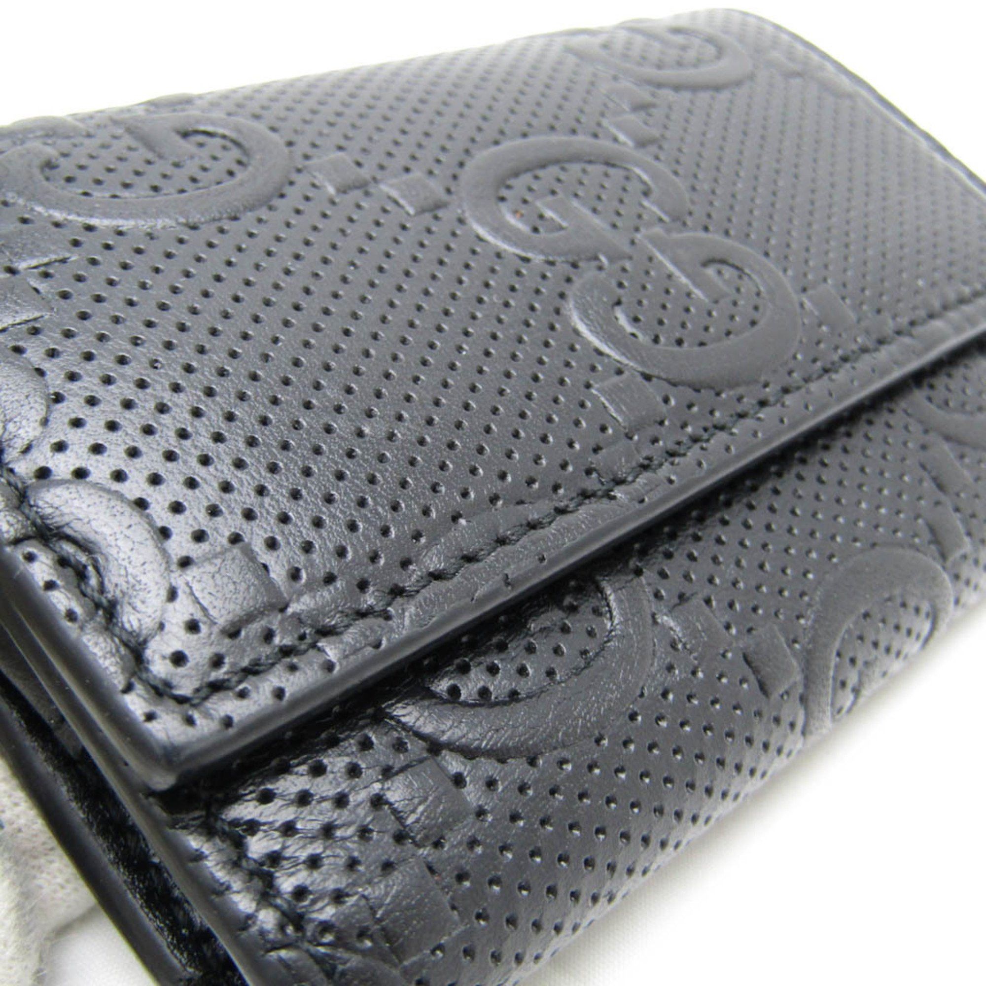 Gucci Gg Embossé Black Leather Wallet (Pre-Owned) Size ONE SIZE - 11 Thumbnail
