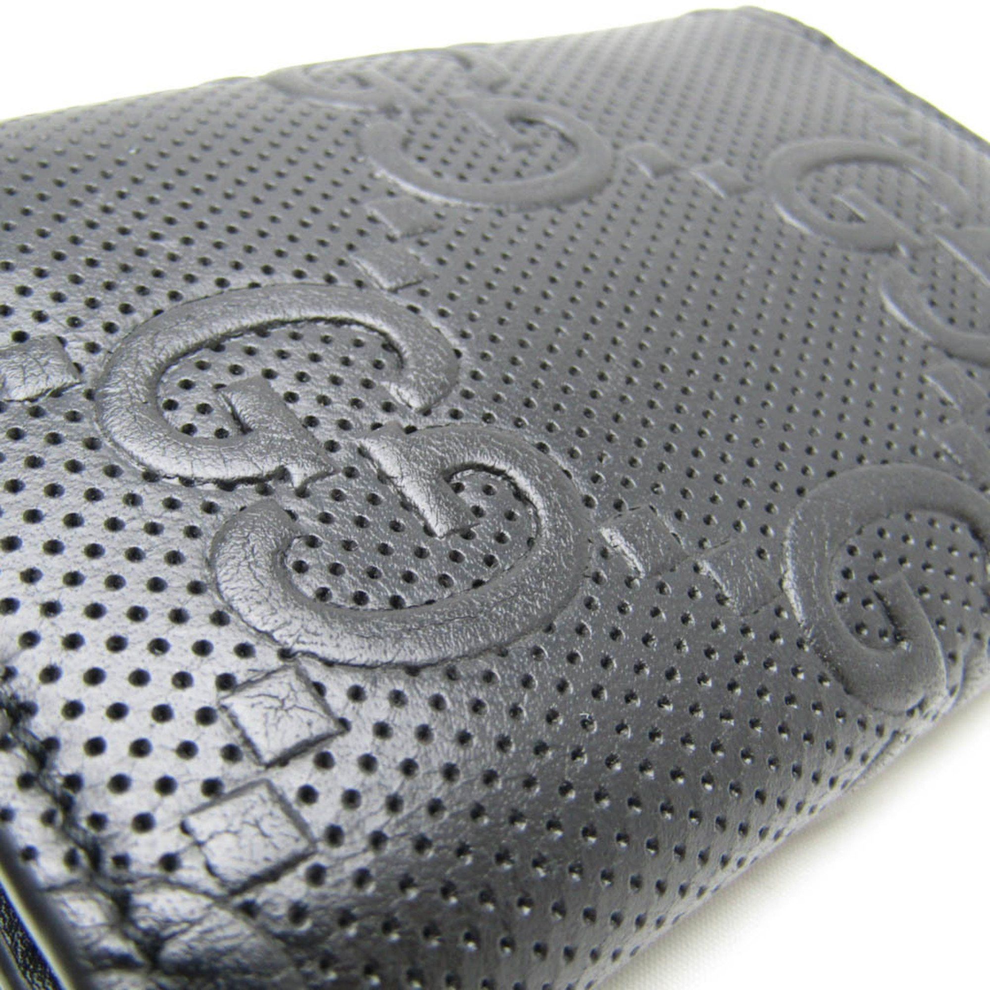 Gucci Gg Embossé Black Leather Wallet (Pre-Owned) Size ONE SIZE - 10 Thumbnail