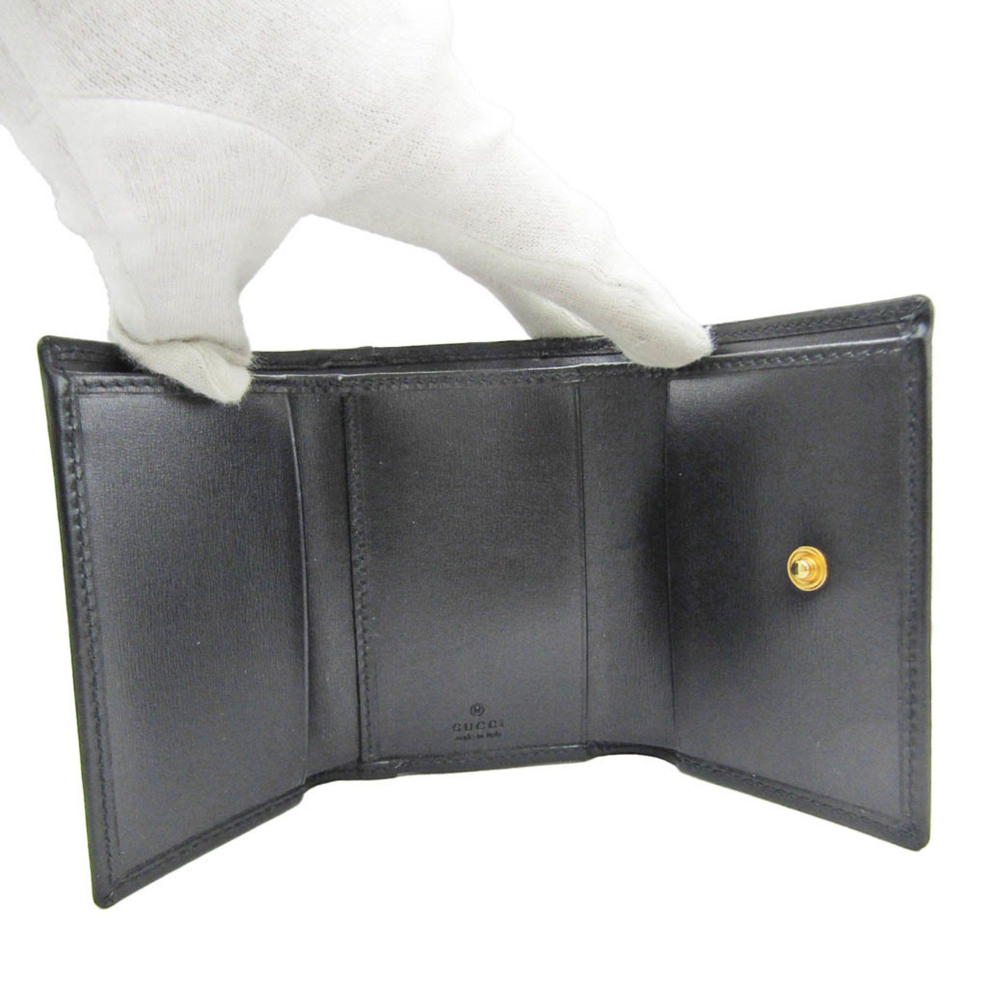 Gucci Horsebit Black Leather Wallet (Pre-Owned) Size ONE SIZE - 3 Thumbnail
