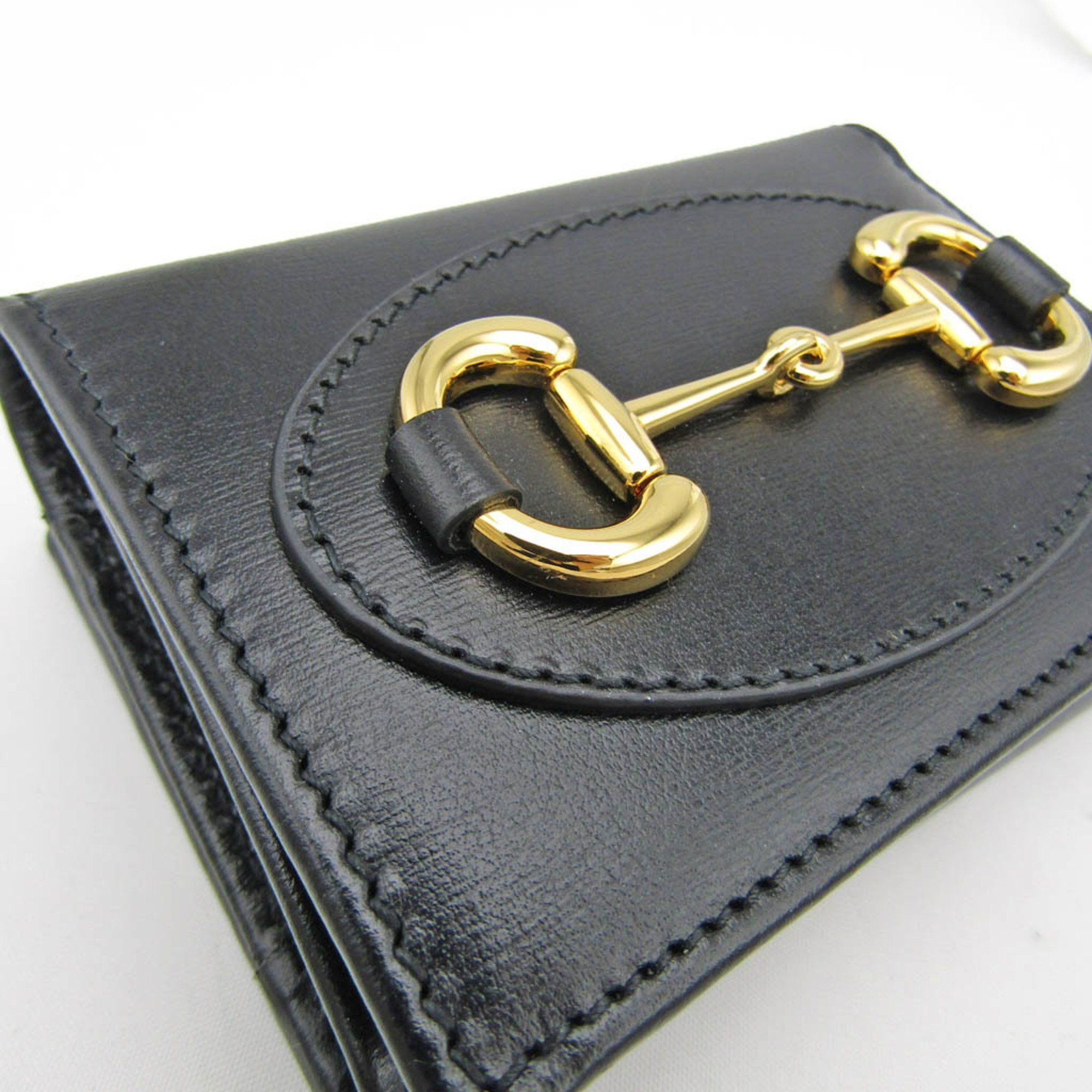 Gucci Horsebit Black Leather Wallet (Pre-Owned) Size ONE SIZE - 9 Thumbnail