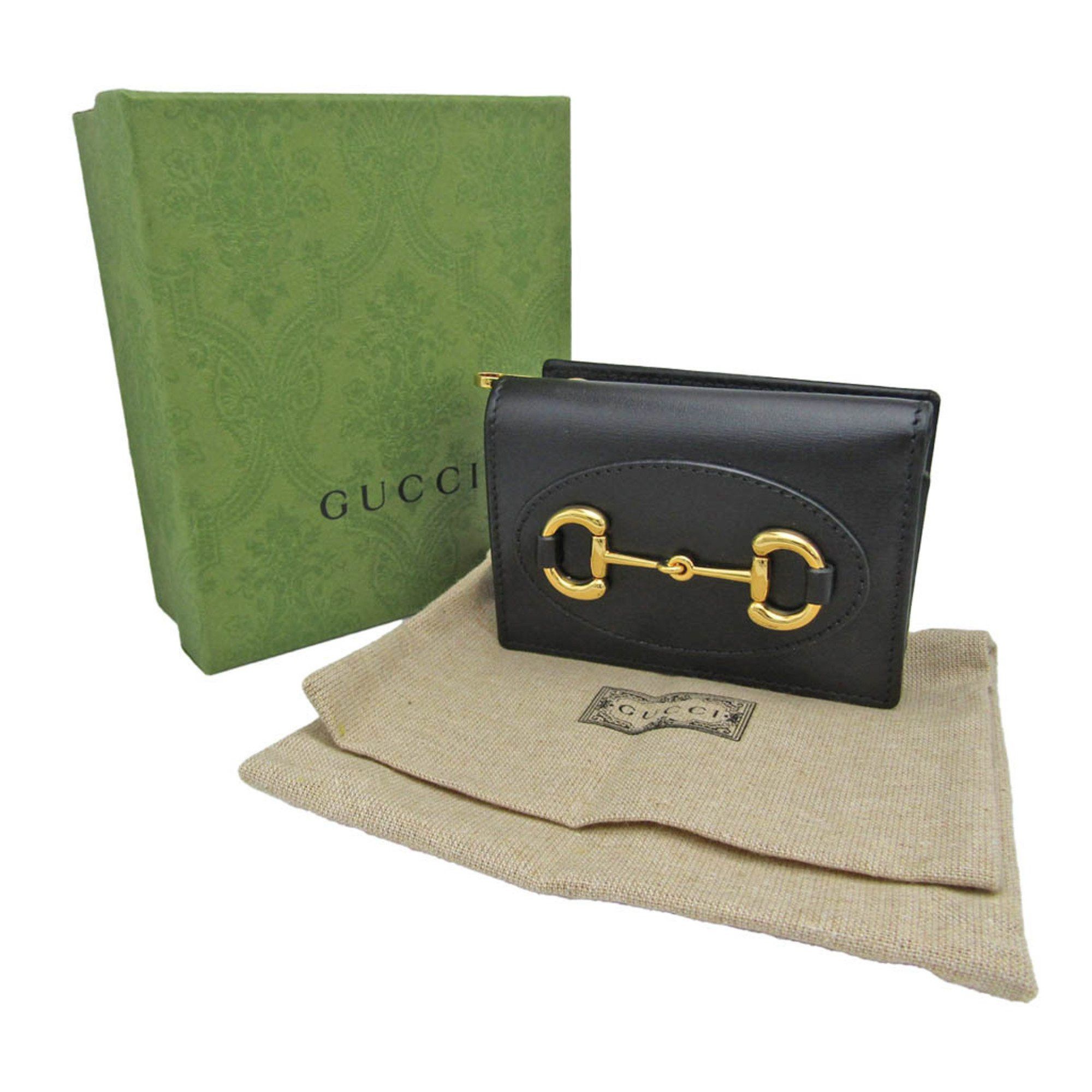 Gucci Horsebit Black Leather Wallet (Pre-Owned) Size ONE SIZE - 7 Thumbnail