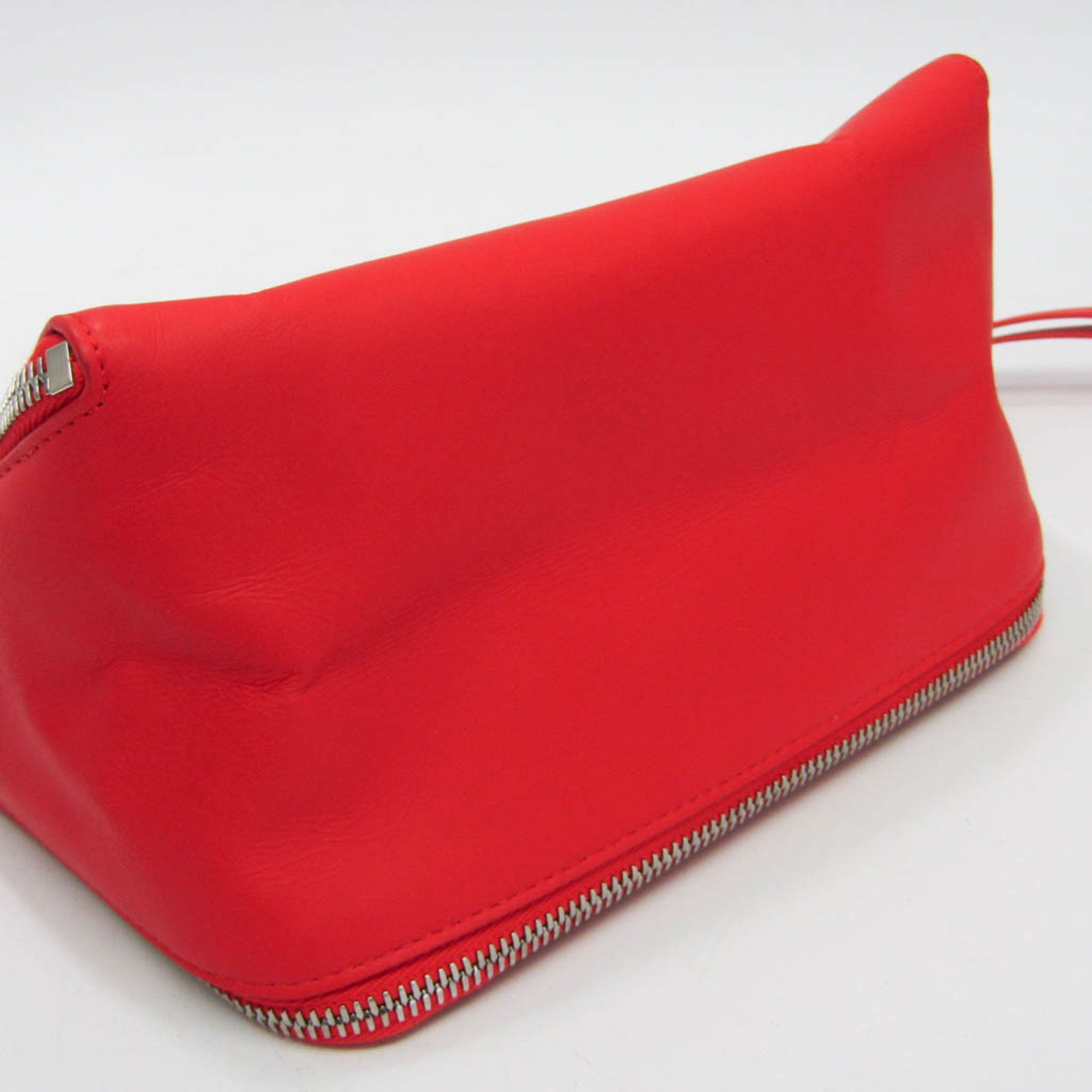 Bottega Veneta Organizer Red Leather Clutch Bag (Pre-Owned) Size ONE SIZE - 6 Thumbnail
