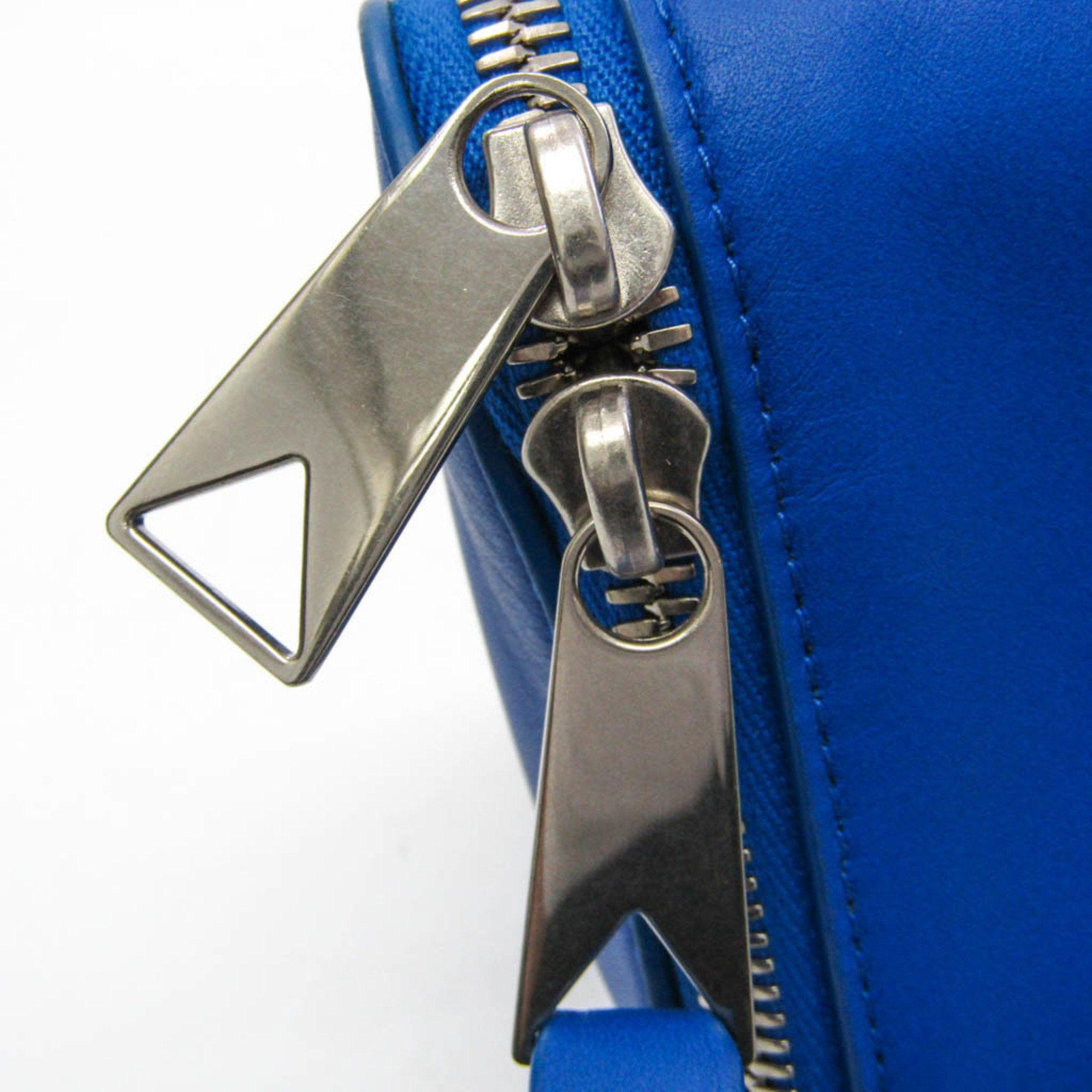 Bottega Veneta Blue Leather Clutch Bag (Pre-Owned) Size ONE SIZE - 8 Thumbnail