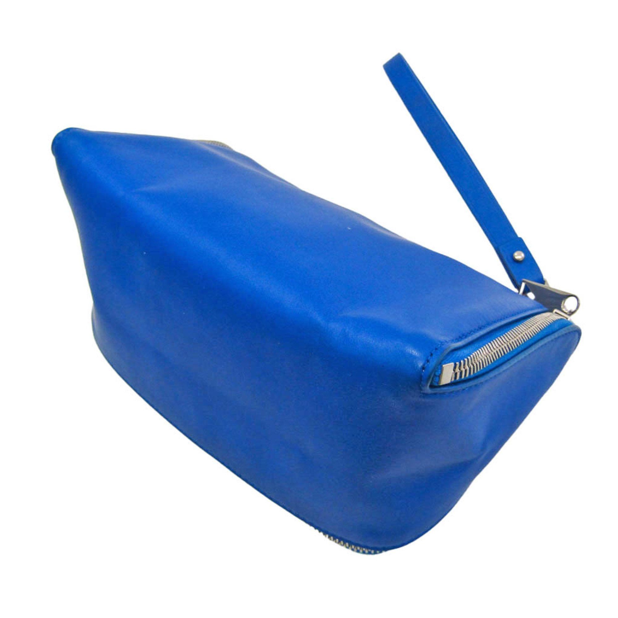 Bottega Veneta Blue Leather Clutch Bag (Pre-Owned) Size ONE SIZE - 2 Thumbnail