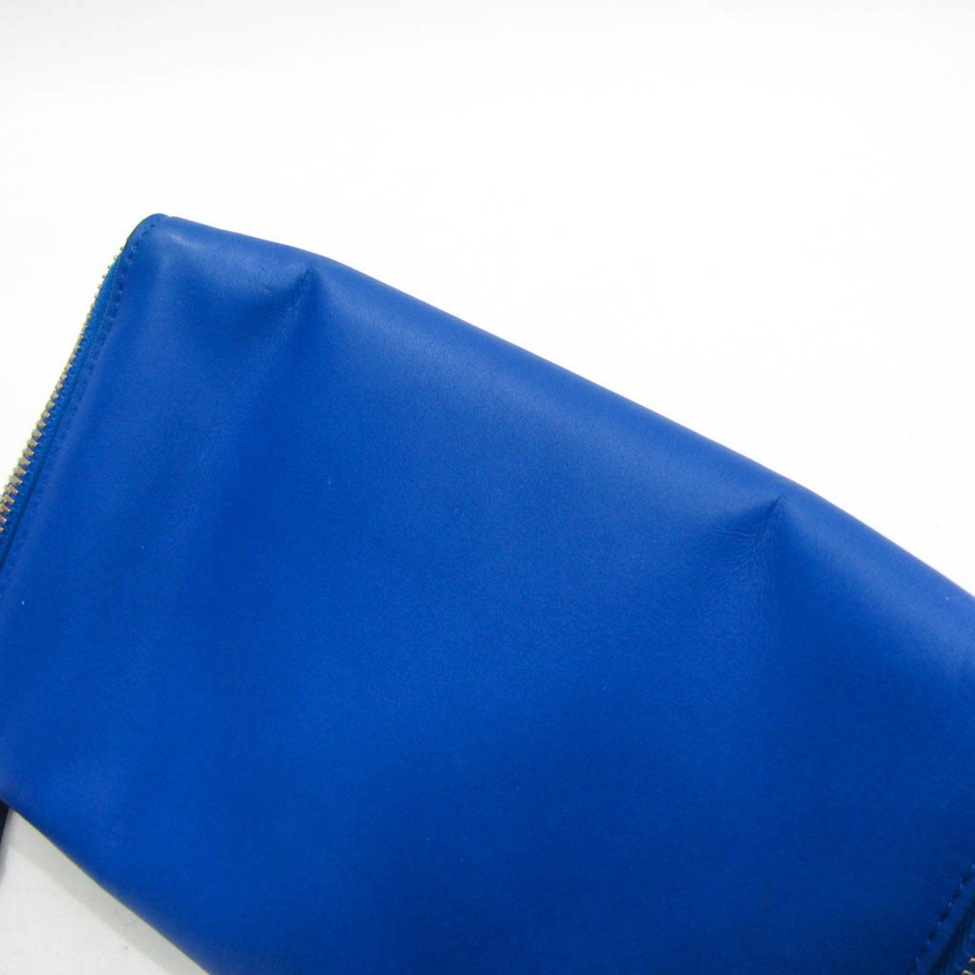 Bottega Veneta Blue Leather Clutch Bag (Pre-Owned) Size ONE SIZE - 10 Thumbnail