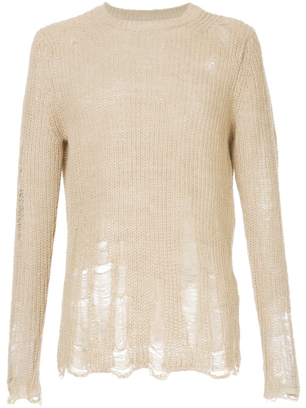 Song For The Mute oversized distressed knit sweater | Grailed