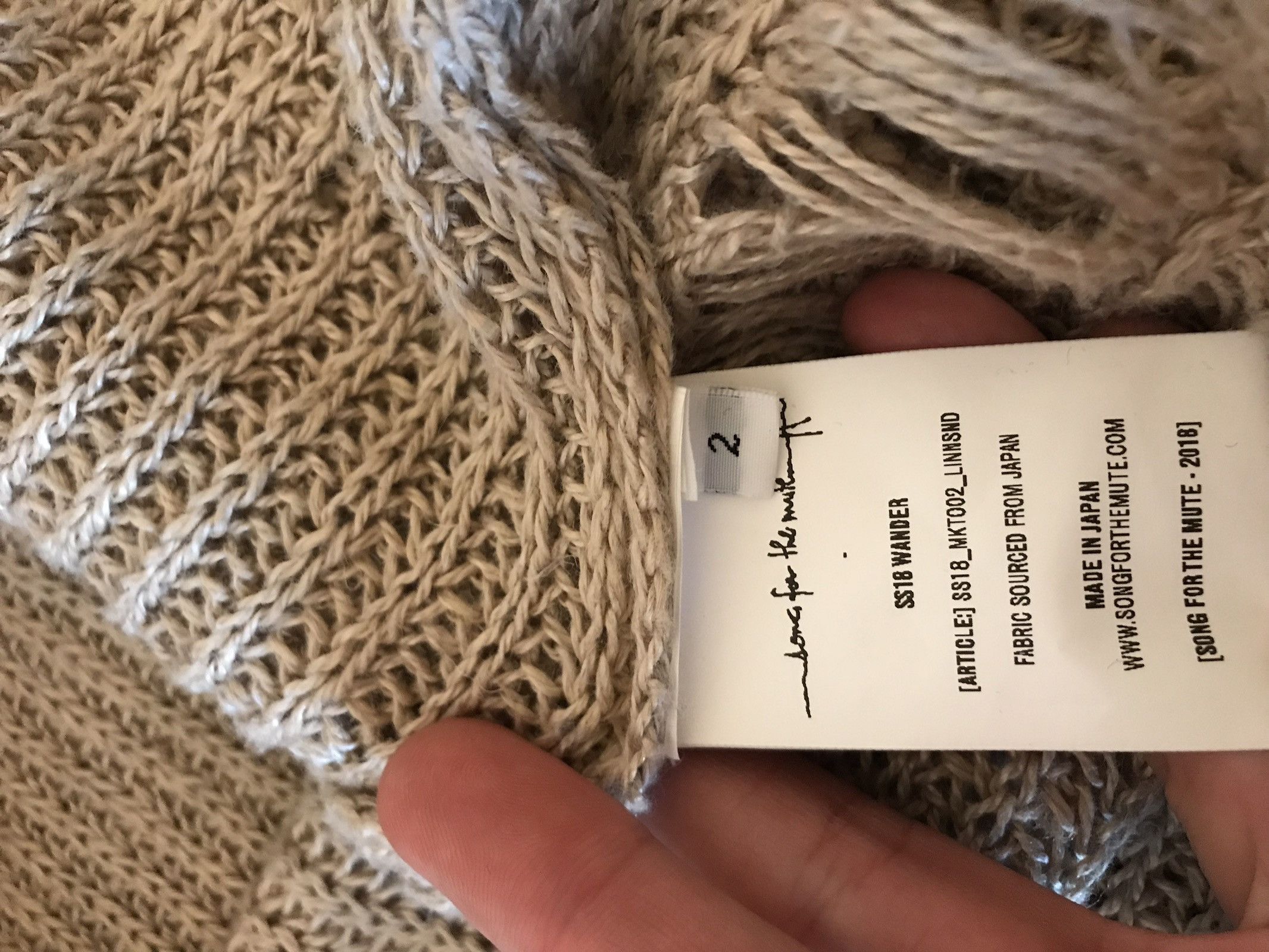Song For The Mute oversized distressed knit sweater | Grailed