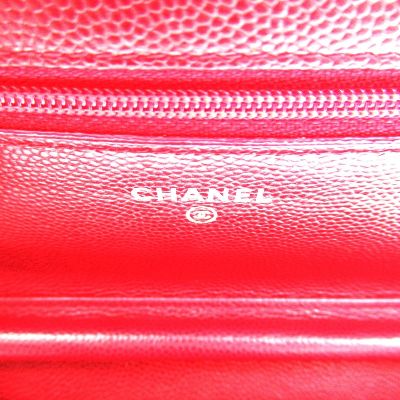 Chanel Chanel Matelasse Chain Wallet Shoulder Bag Caviar Skin (Grained Calf) Bordeaux Silver Hardware Size ONE SIZE - 9 Thumbnail