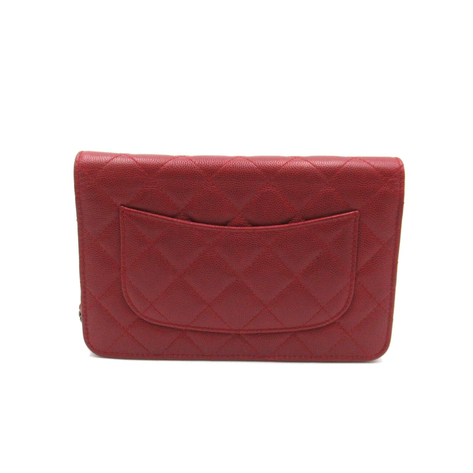 Chanel Chanel Matelasse Chain Wallet Shoulder Bag Caviar Skin (Grained Calf) Bordeaux Silver Hardware Size ONE SIZE - 2 Thumbnail