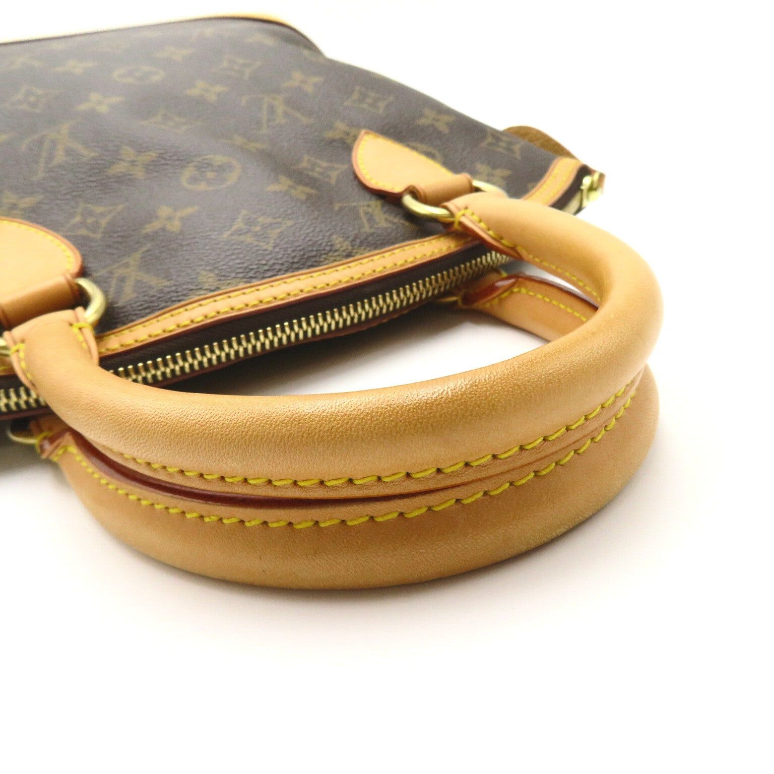 Louis Vuitton Louis Vuitton Lockit Handbag Coated Canvas Monogram Brown Size ONE SIZE - 5 Thumbnail