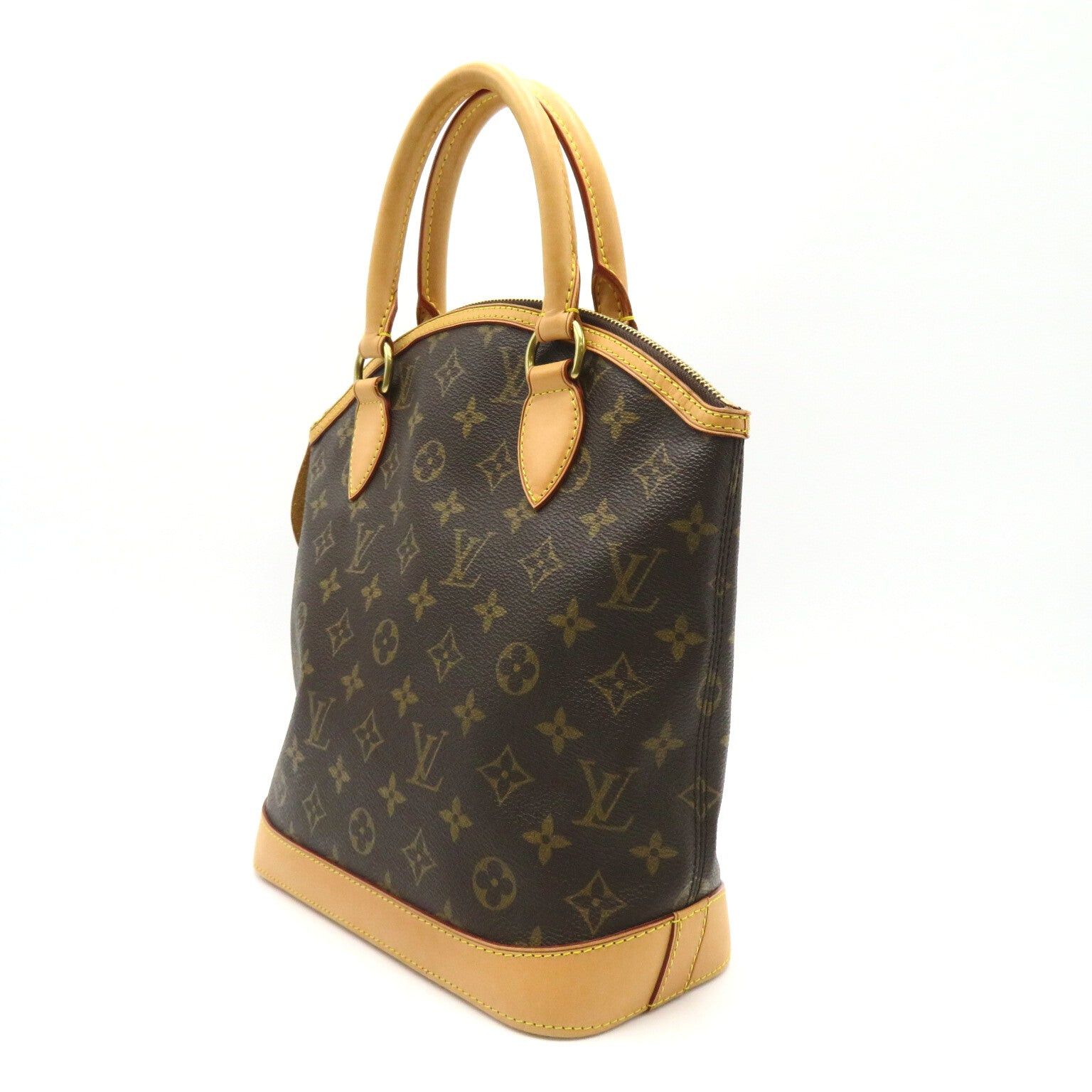 Louis Vuitton Louis Vuitton Lockit Handbag Coated Canvas Monogram Brown Size ONE SIZE - 3 Thumbnail