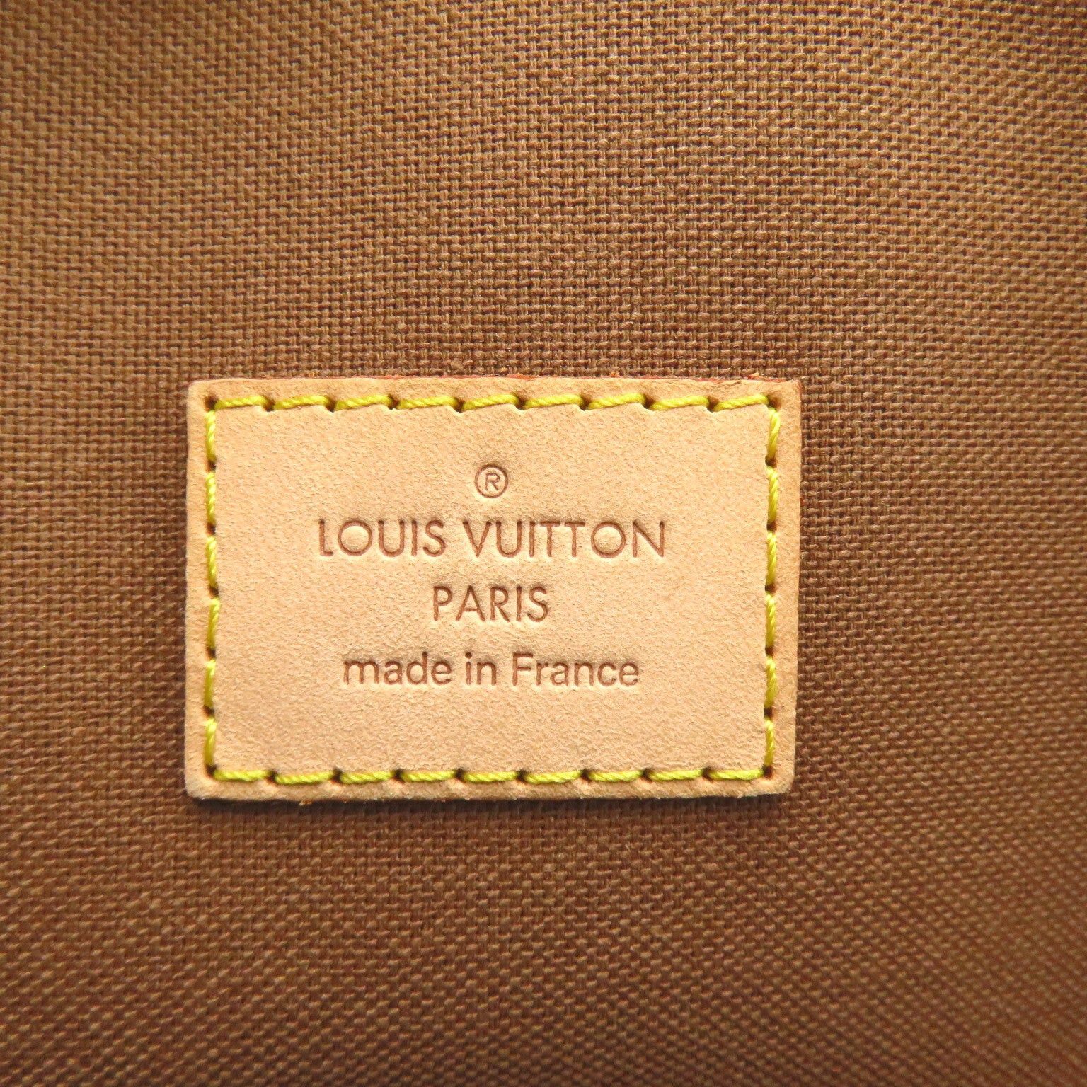Louis Vuitton Louis Vuitton Lockit Handbag Coated Canvas Monogram Brown Size ONE SIZE - 8 Thumbnail