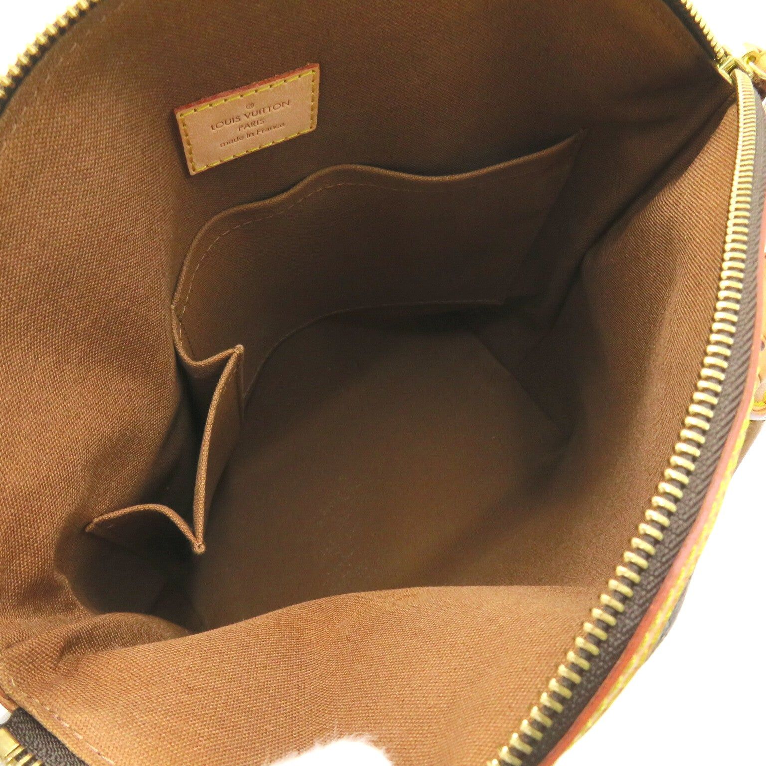 Louis Vuitton Louis Vuitton Lockit Handbag Coated Canvas Monogram Brown Size ONE SIZE - 6 Thumbnail
