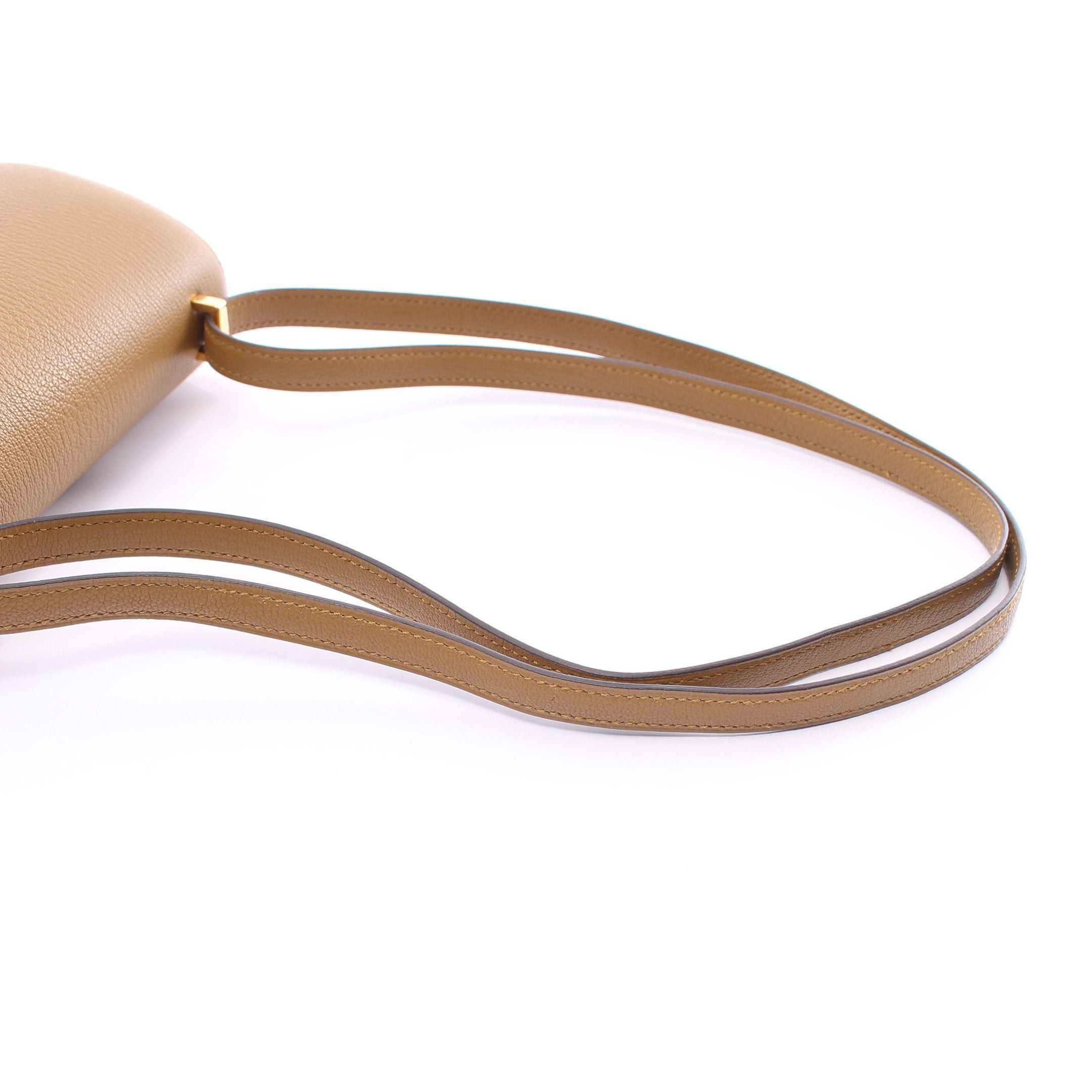 Hermes Hermes Constance Mini Craft Shoulder Bag Chevre Yellow Brown Gold Hardware B Stamp Size ONE SIZE - 9 Thumbnail