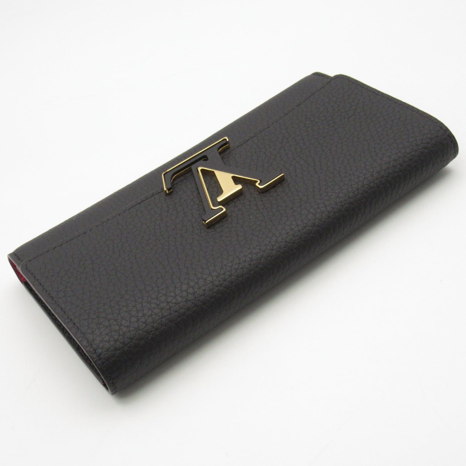 Louis Vuitton Louis Vuitton Portefeuille Capucines Bi-Fold Long Wallet Leather Taurillon Black Noir Size ONE SIZE - 4 Thumbnail