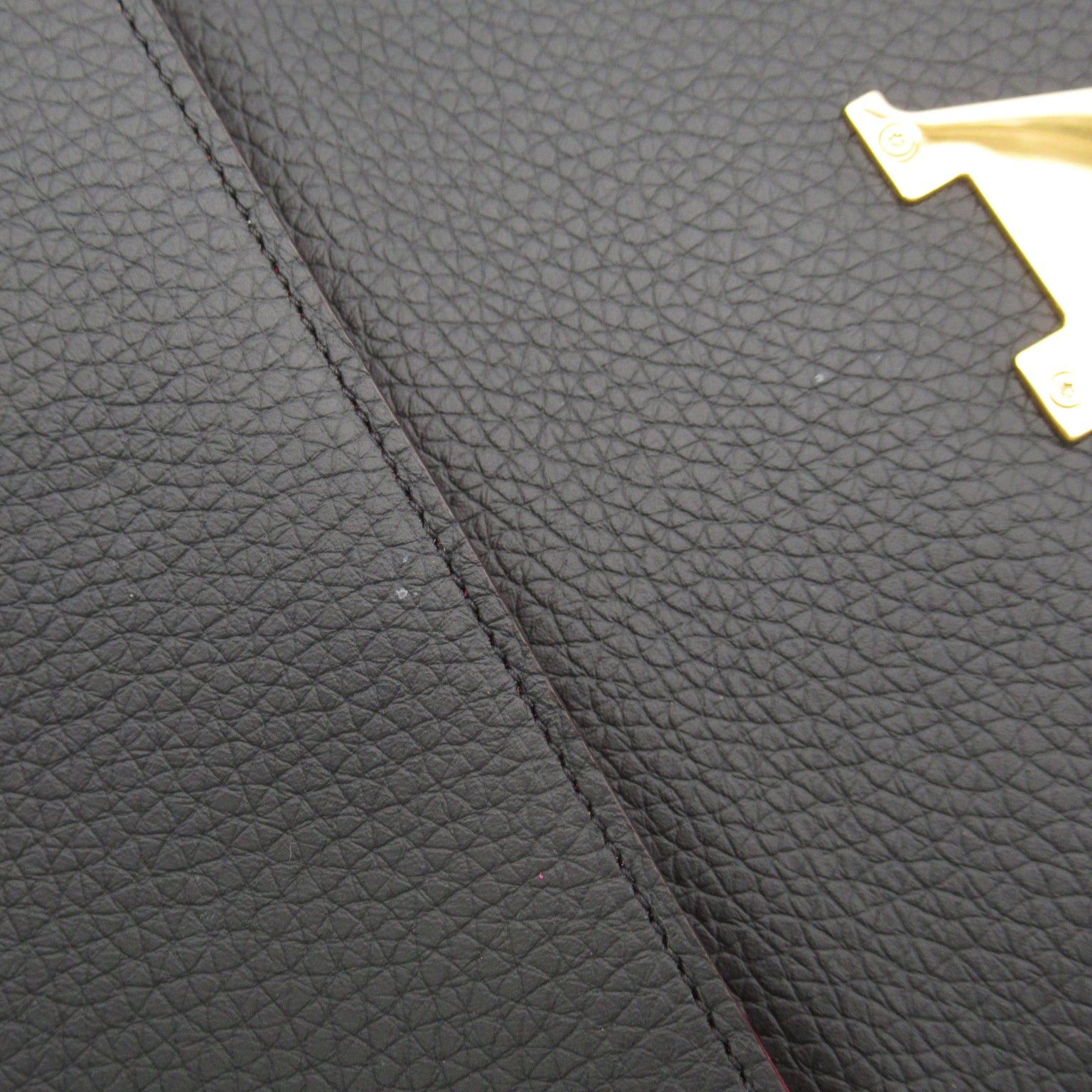 Louis Vuitton Louis Vuitton Portefeuille Capucines Bi-Fold Long Wallet Leather Taurillon Black Noir Size ONE SIZE - 8 Thumbnail