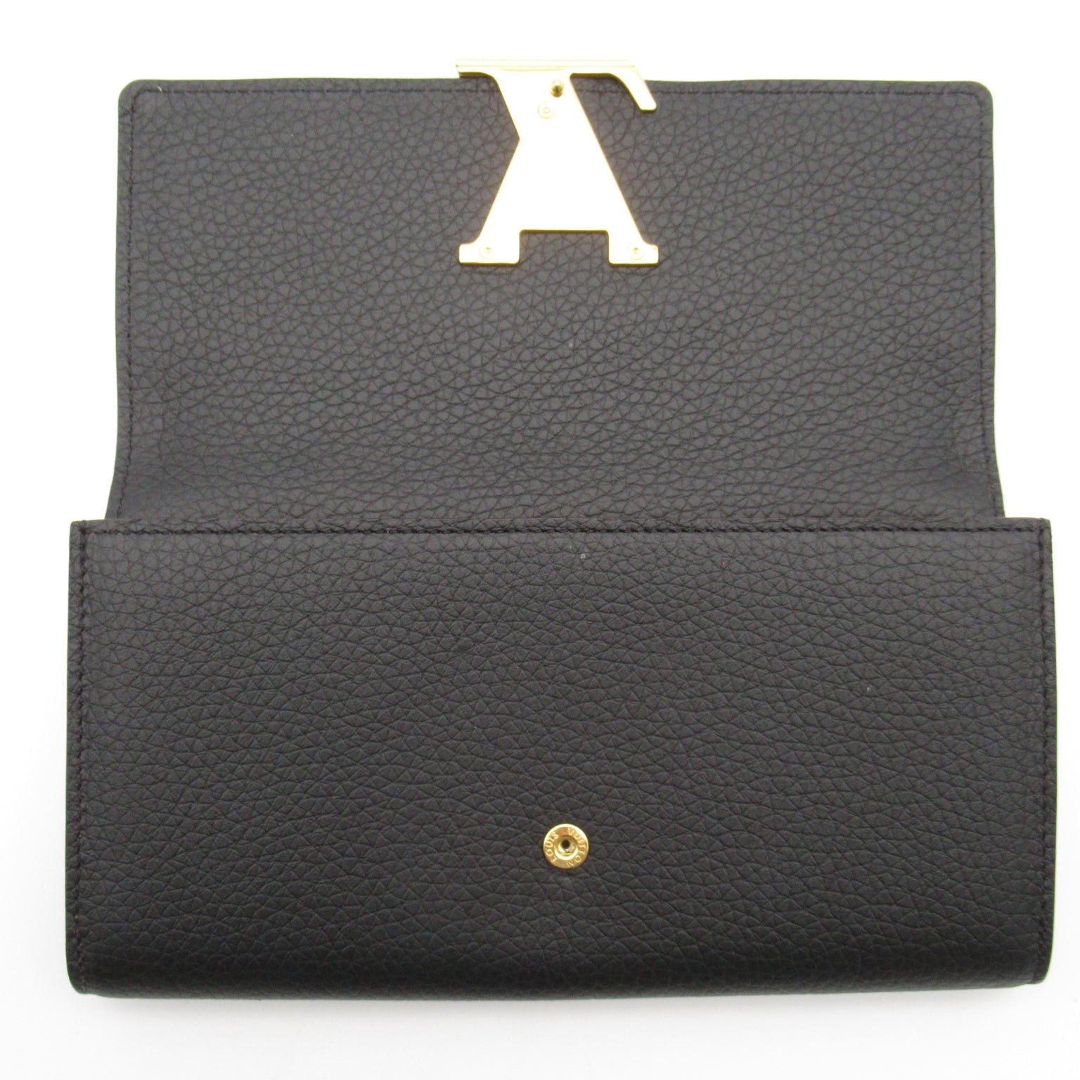Louis Vuitton Louis Vuitton Portefeuille Capucines Bi-Fold Long Wallet Leather Taurillon Black Noir Size ONE SIZE - 7 Thumbnail