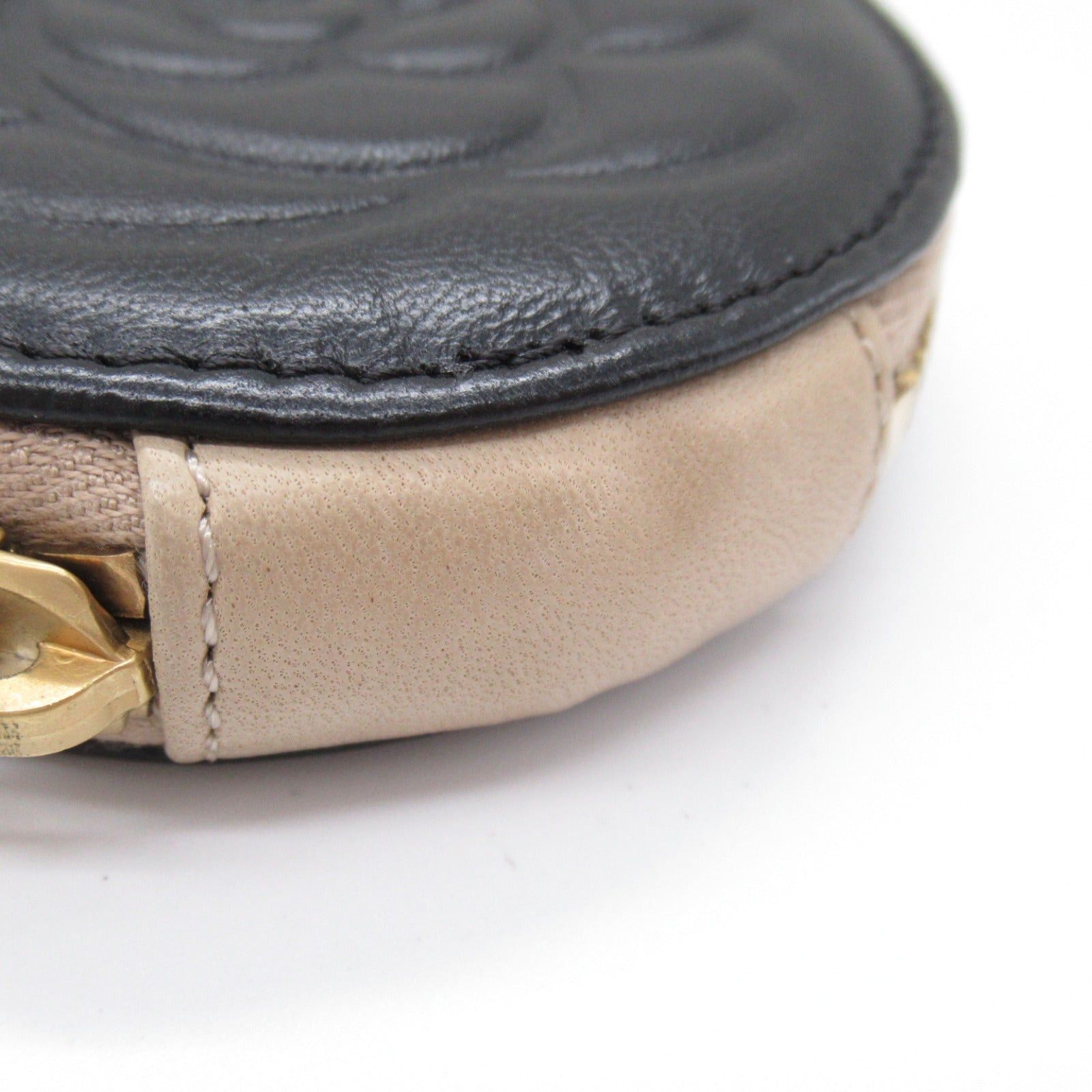 Chanel Chanel Pouch Lambskin (Sheepskin) Black Beige Gold Hardware Size ONE SIZE - 9 Thumbnail