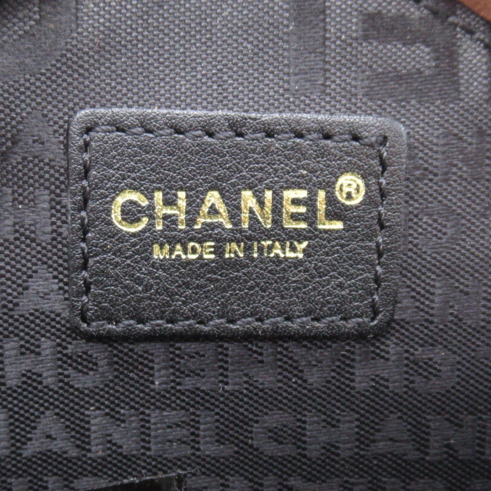 Chanel Chanel Pouch Lambskin (Sheepskin) Black Beige Gold Hardware Size ONE SIZE - 4 Thumbnail
