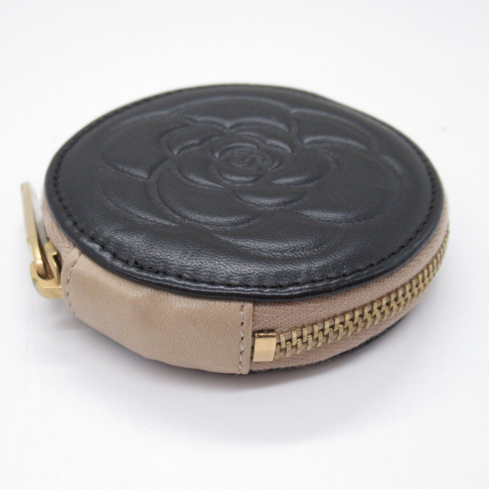 Chanel Chanel Pouch Lambskin (Sheepskin) Black Beige Gold Hardware Size ONE SIZE - 6 Thumbnail
