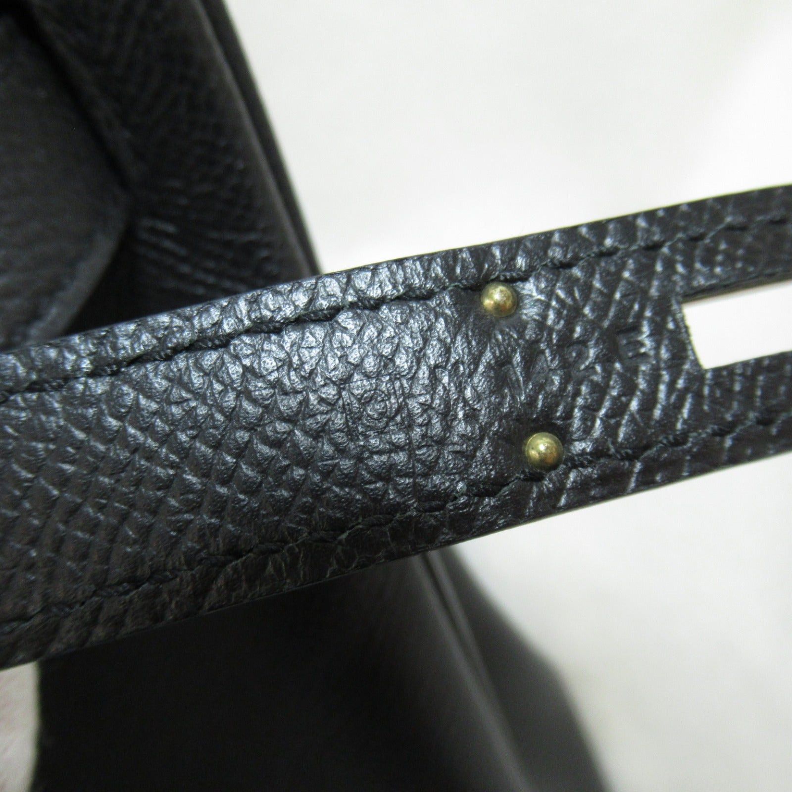 Hermes Hermes Birkin 30 Black Handbag Leather Veau Epsom (Hermes) Silver Hardware □O Stamp Size ONE SIZE - 7 Thumbnail