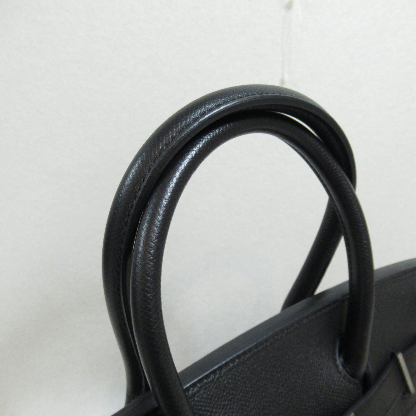 Hermes Hermes Birkin 30 Black Handbag Leather Veau Epsom (Hermes) Silver Hardware □O Stamp Size ONE SIZE - 8 Thumbnail