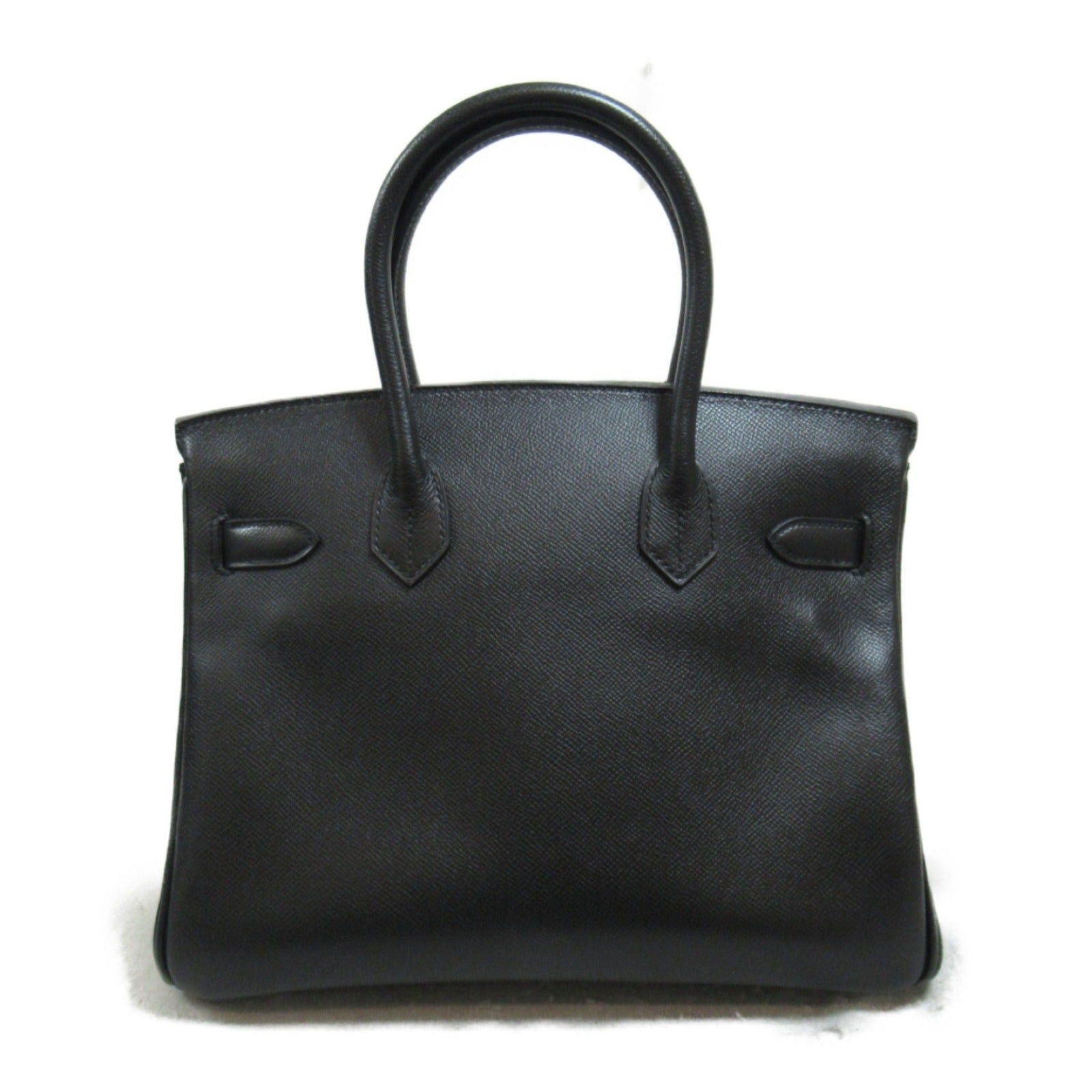 Hermes Hermes Birkin 30 Black Handbag Leather Veau Epsom (Hermes) Silver Hardware □O Stamp Size ONE SIZE - 2 Thumbnail