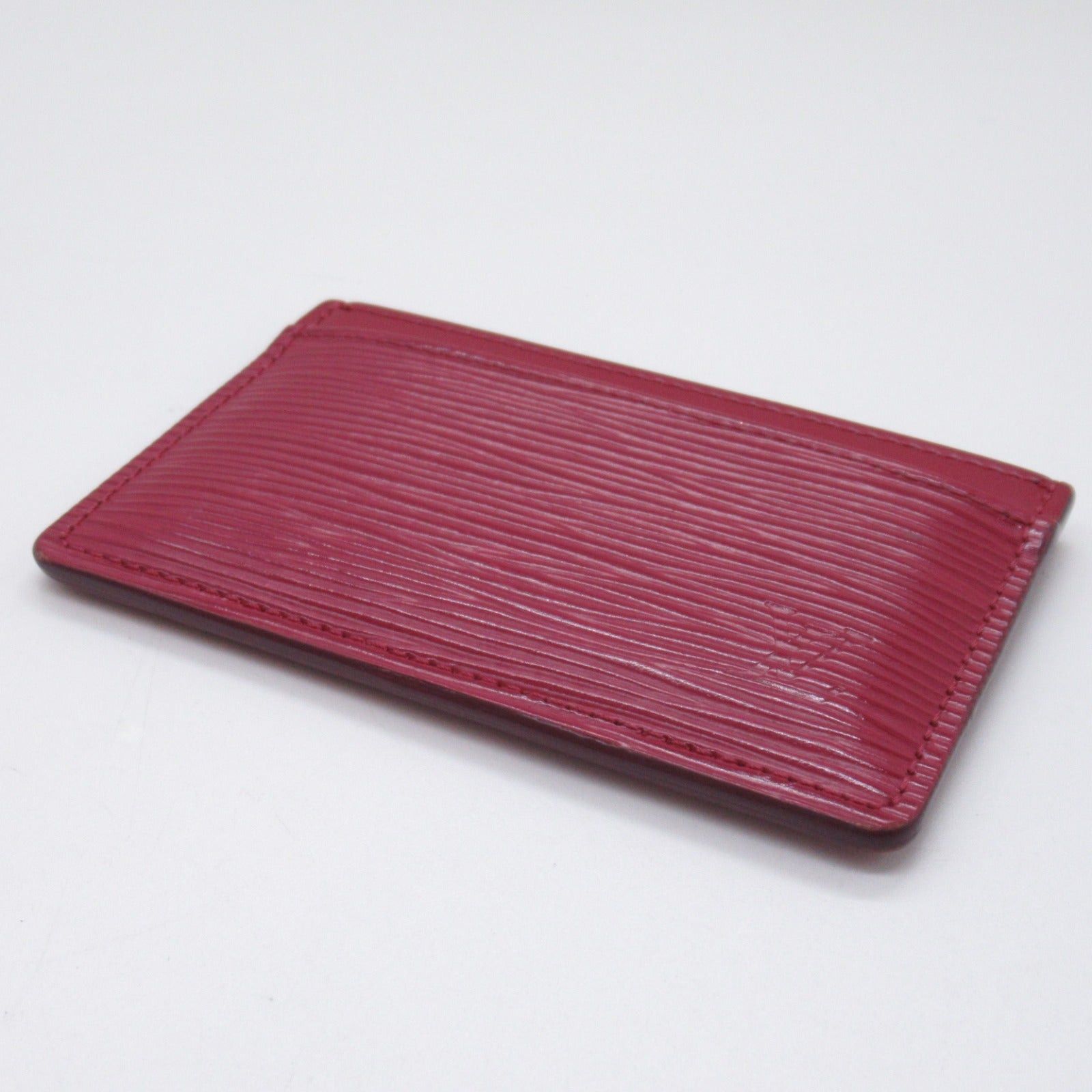 Louis Vuitton Louis Vuitton Porto Cult Sampur Card Case Calfskin (Cowhide) Epi Bordeaux Fuchsia Size ONE SIZE - 4 Thumbnail