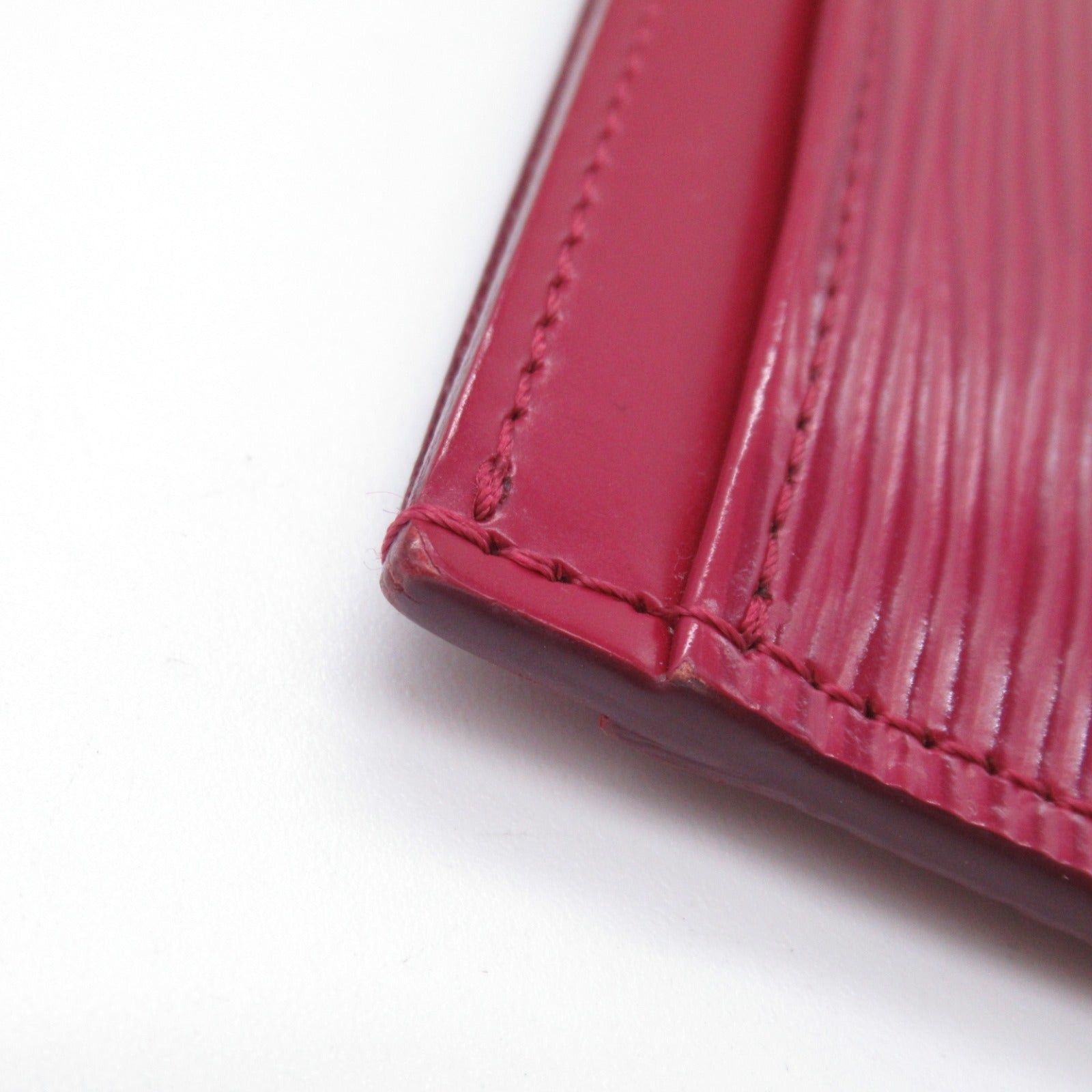Louis Vuitton Louis Vuitton Porto Cult Sampur Card Case Calfskin (Cowhide) Epi Bordeaux Fuchsia Size ONE SIZE - 6 Thumbnail