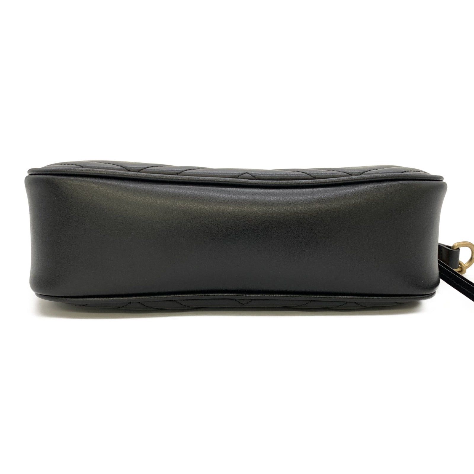 Gucci Gucci Gg Marmond Shoulder Bag Canvas Leather Beige Black Size ONE SIZE - 3 Thumbnail