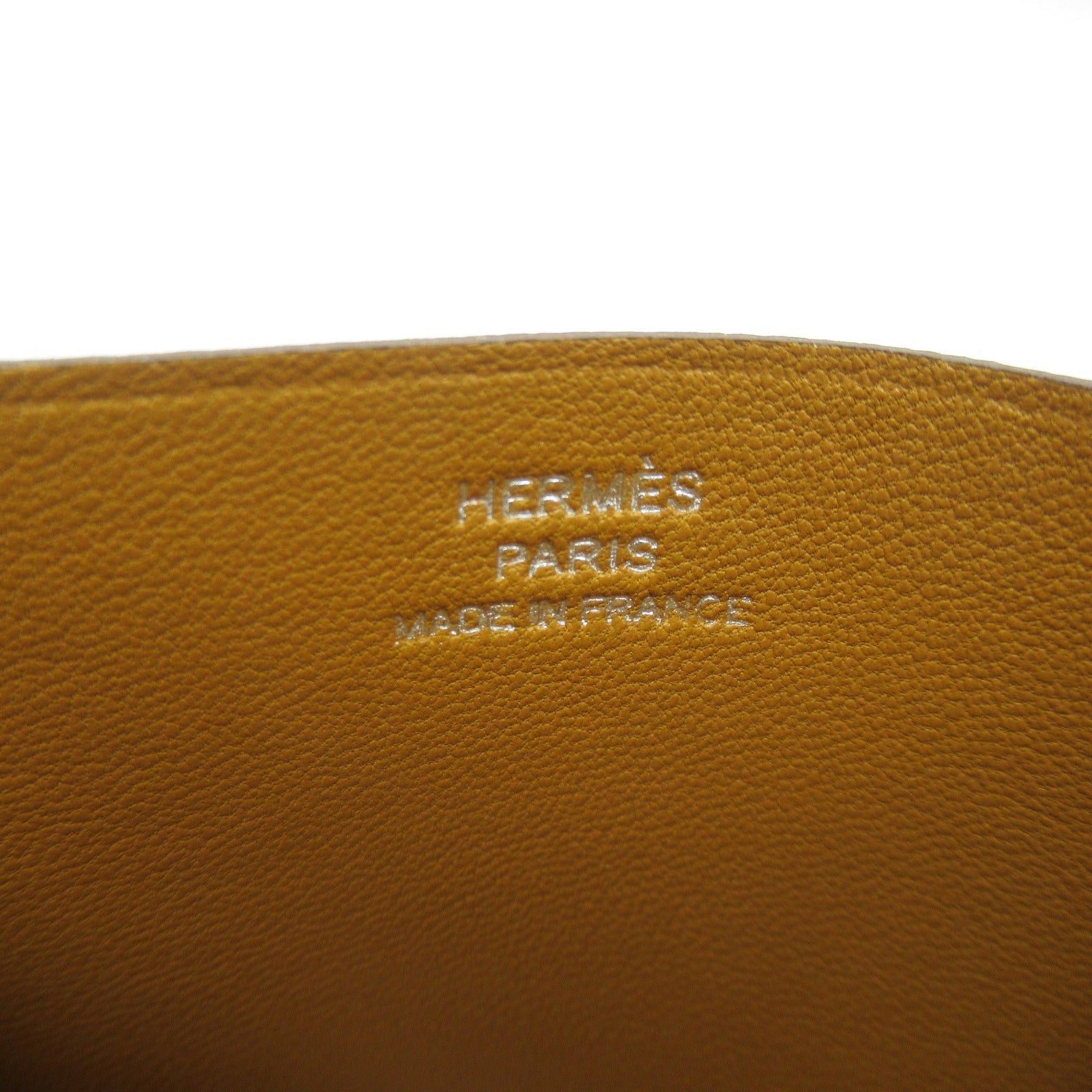 Hermes Hermes Card Case Poisson Vert Comics Leather Chevre Green Silver Hardware B Stamp Size ONE SIZE - 5 Thumbnail