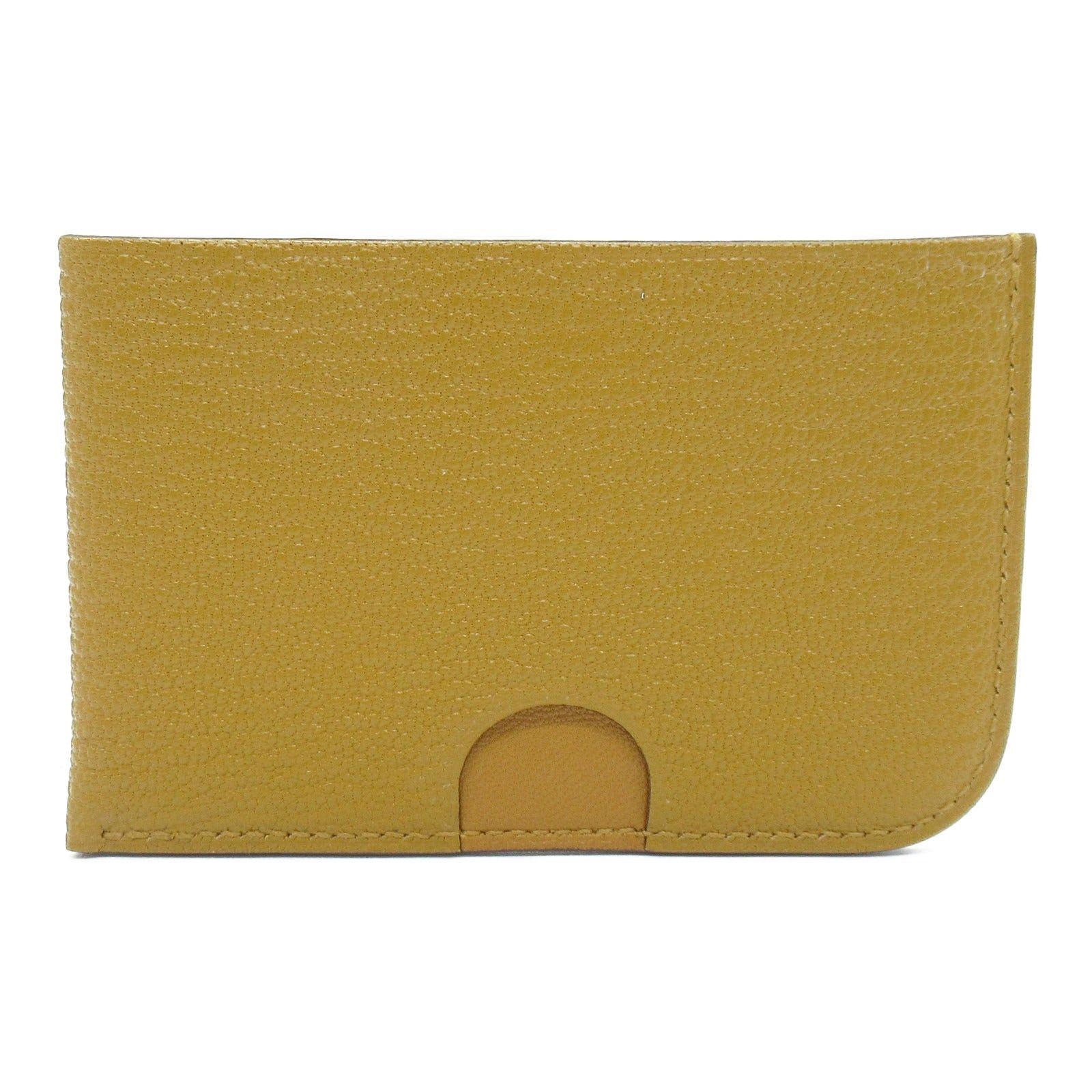 Hermes Hermes Card Case Poisson Vert Comics Leather Chevre Green Silver Hardware B Stamp Size ONE SIZE - 2 Thumbnail